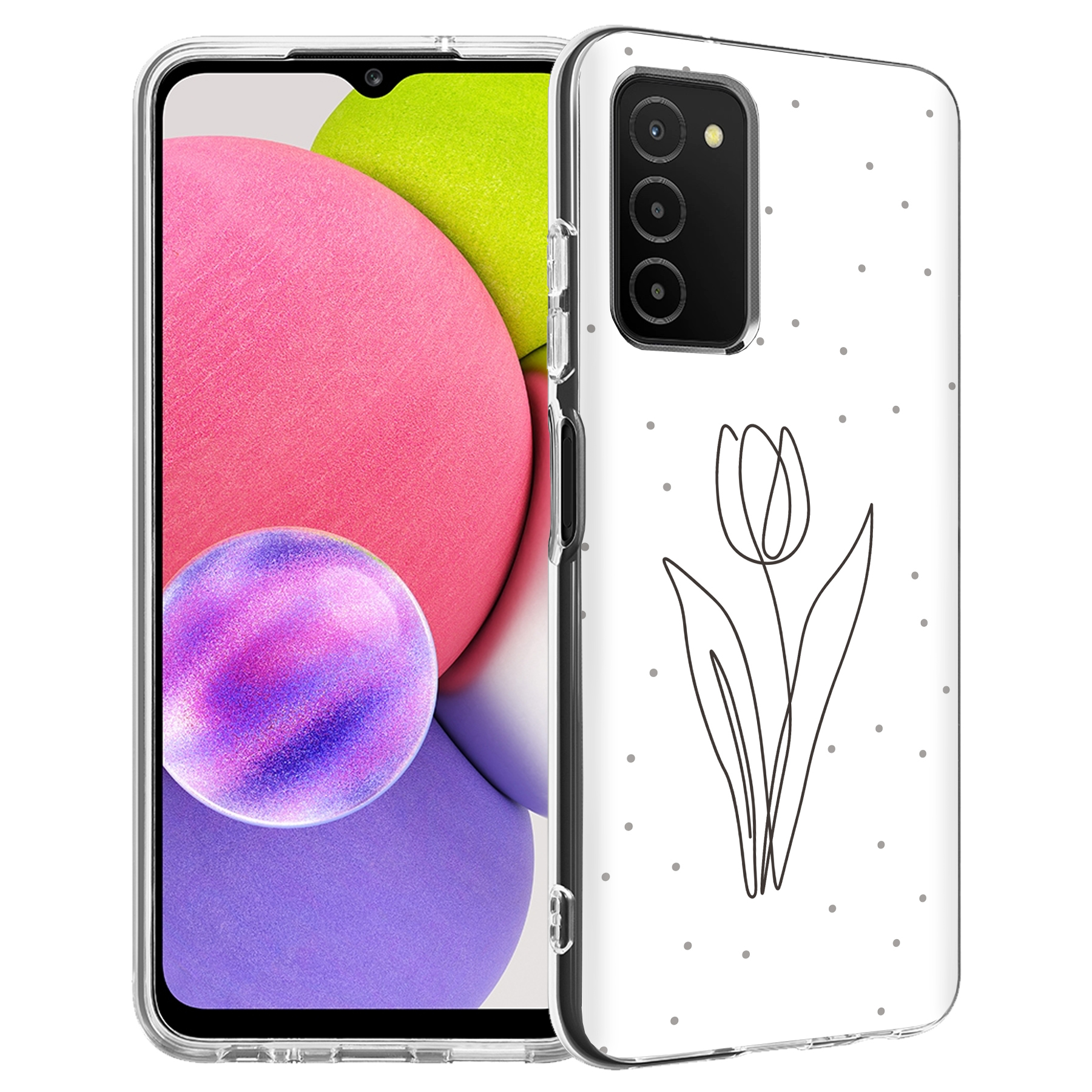 For Samsung Galaxy A (A56,A36,A16,A15,A14),Slim Cover,Line Art Tulip Print,USA - Picture 27 of 28