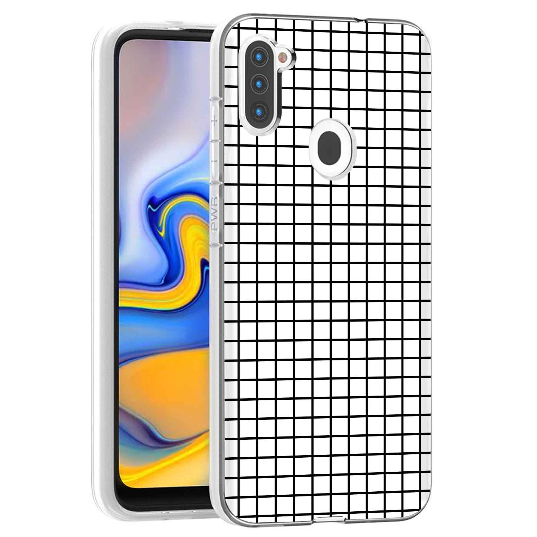 For Samsung Galaxy A (A56,A36,A16,A15,A14),Slim Cover,Blk White Grid Print,USA - Picture 25 of 28