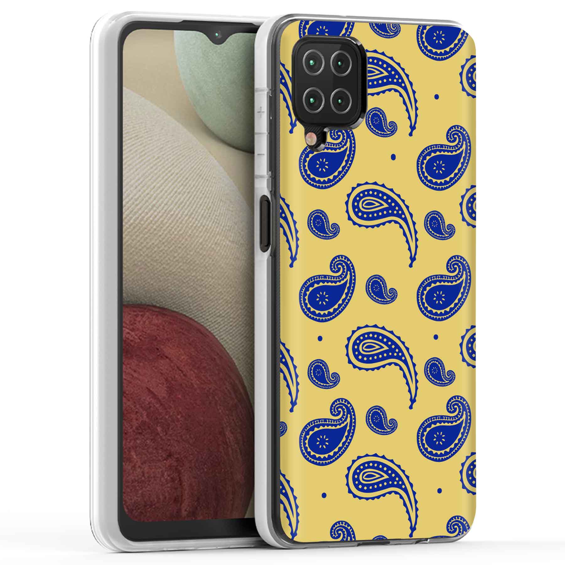 For Samsung Galaxy A (A56,A36,A16,A15,A14),Slim Cover,Paisley Yellow Print,USA - Picture 24 of 28