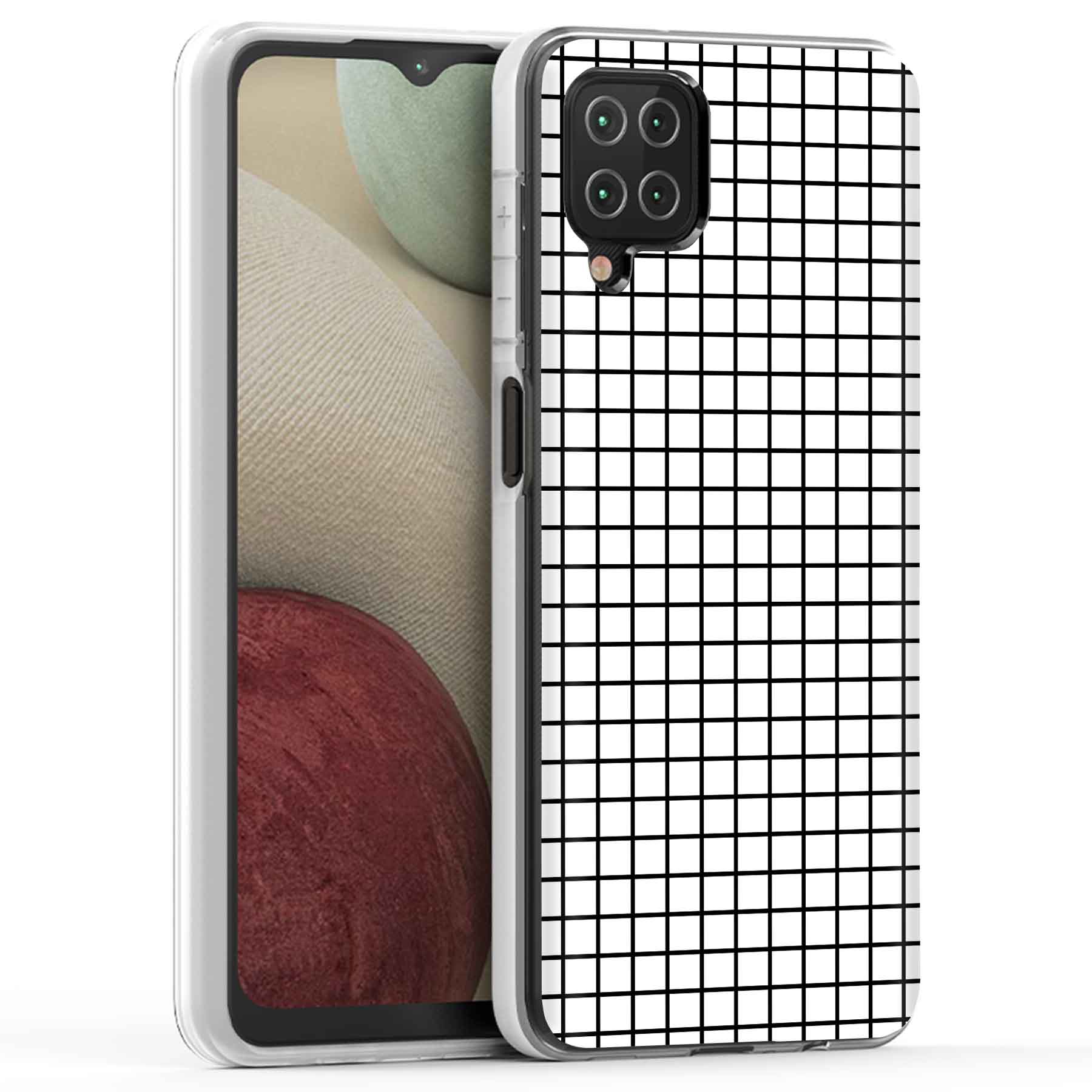 For Samsung Galaxy A (A56,A36,A16,A15,A14),Slim Cover,Blk White Grid Print,USA - Picture 24 of 28