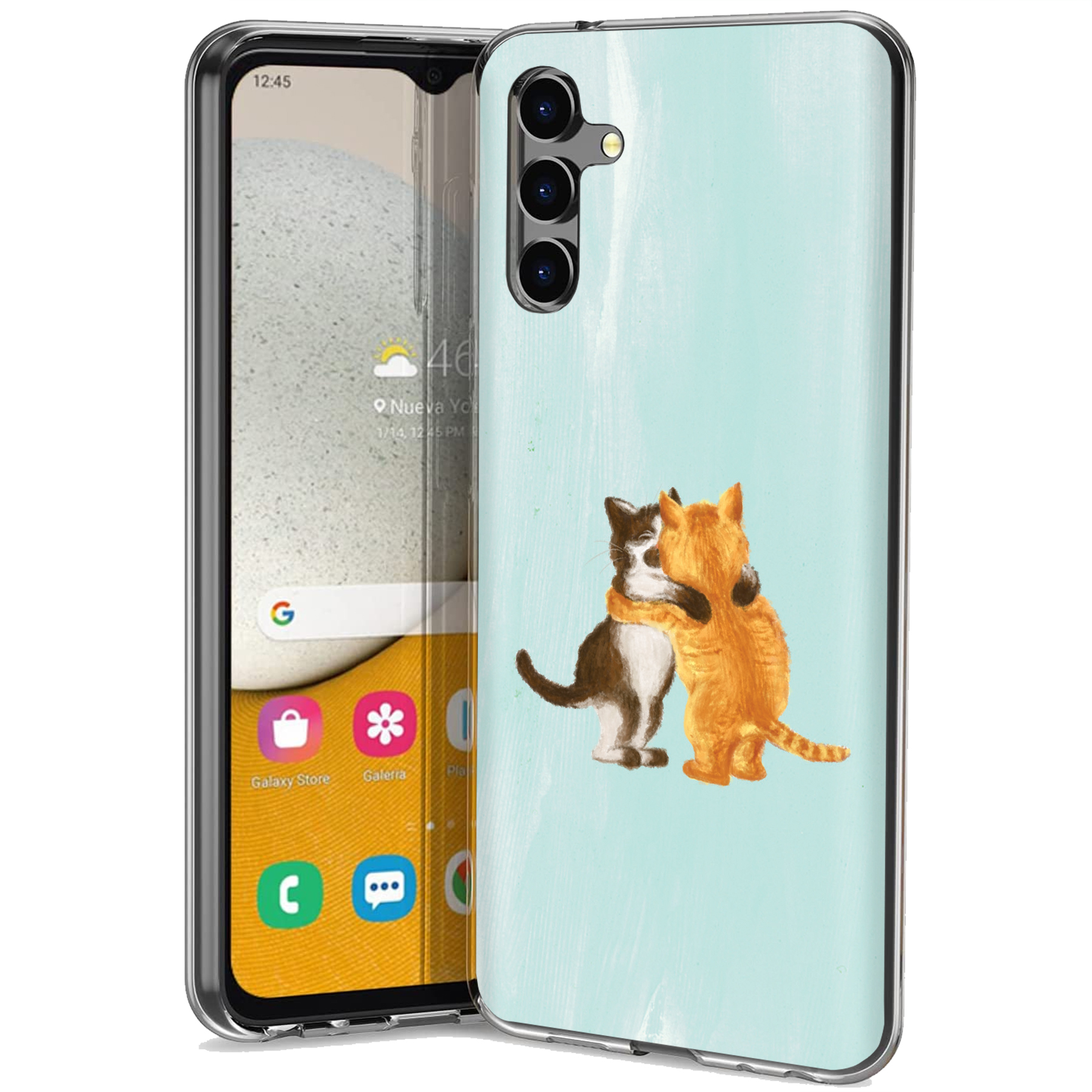 For Samsung Galaxy A (A56,A36,A16,A15,A14),Slim Cover,Meoww Print,USA - Picture 23 of 28