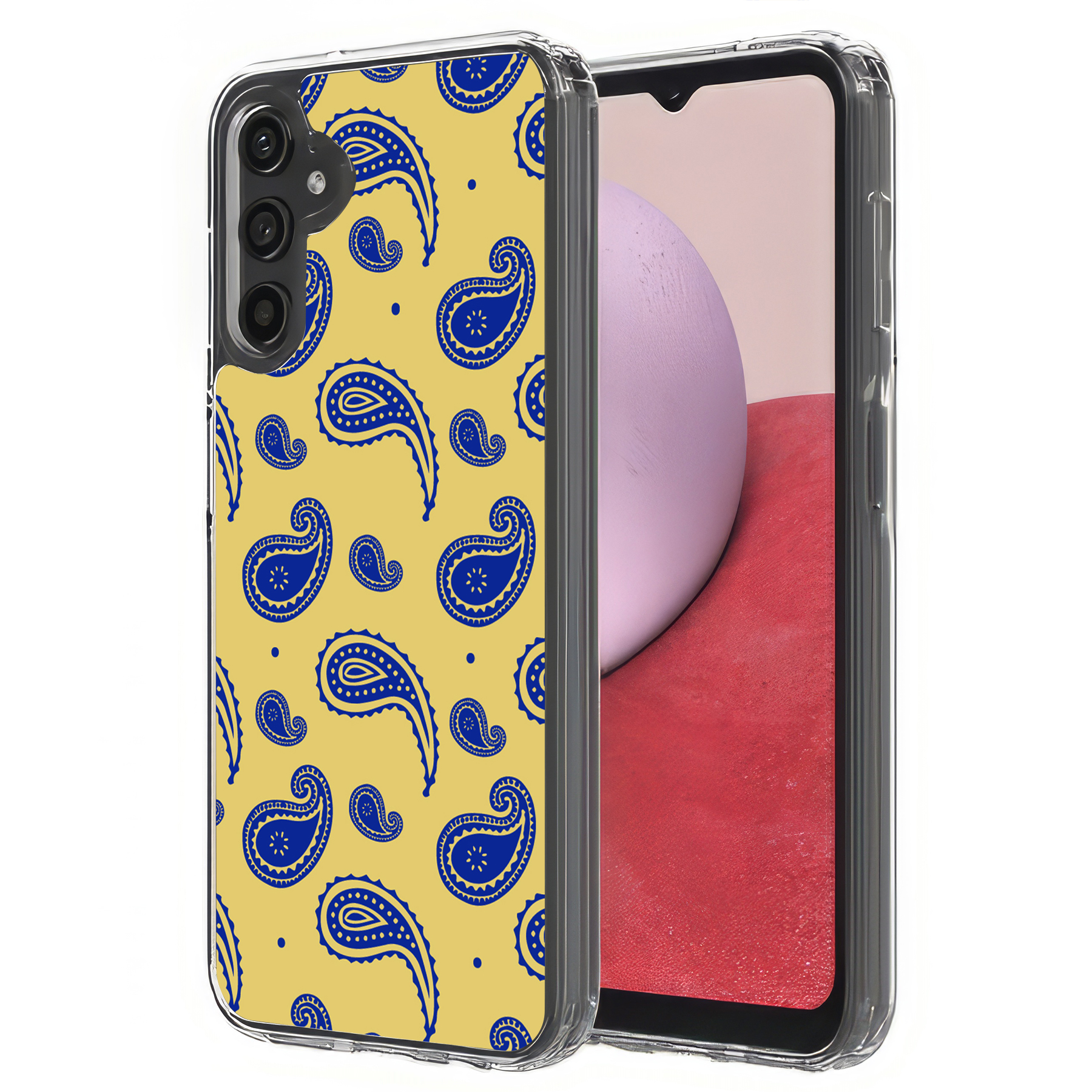 For Samsung Galaxy A (A56,A36,A16,A15,A14),Slim Cover,Paisley Yellow Print,USA - Picture 22 of 28