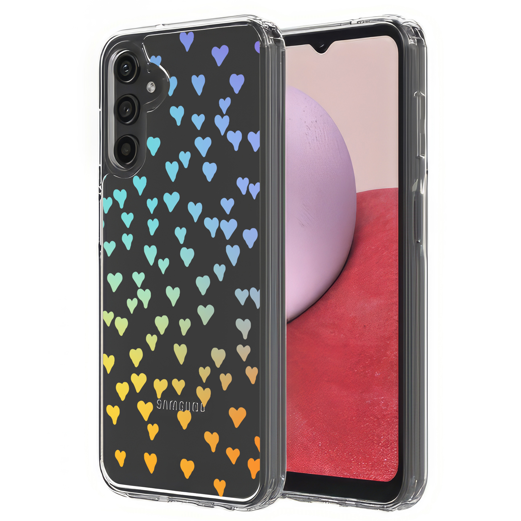 For Samsung Galaxy A (A56,A36,A16,A15,A14),Slim Cover,Gradient Hearts Print,USA - Picture 22 of 28