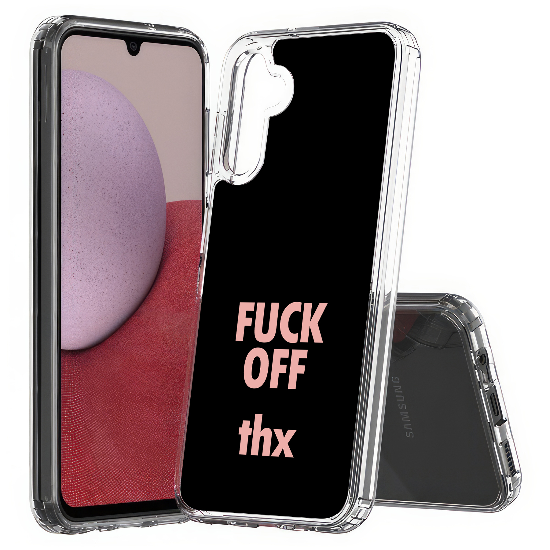 For Samsung Galaxy A (A56,A36,A16,A15,A14),Slim Cover,Fun Quote F Off Print,USA - Picture 20 of 28