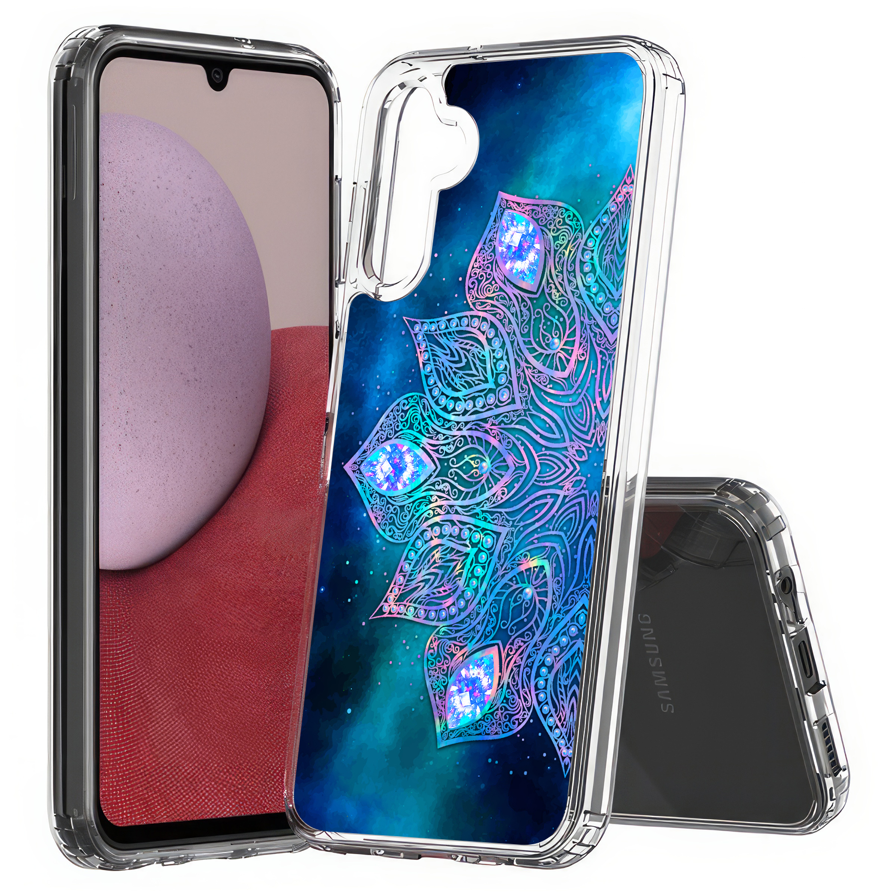 For Samsung Galaxy A (A56,A36,A16,A15,A14),Slim Cover,Nebula Mandala Print,USA - Picture 20 of 28