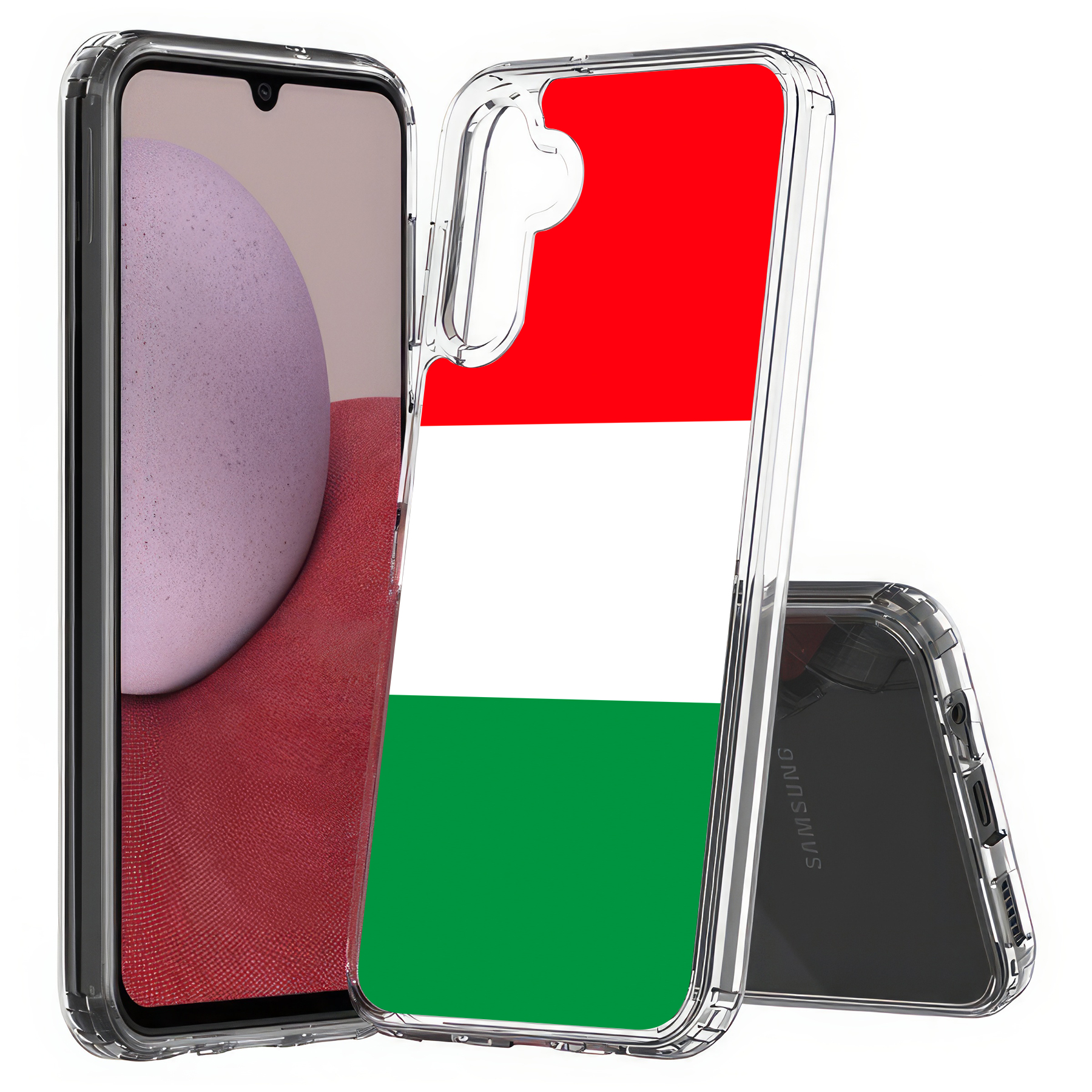 For Samsung Galaxy A (A56,A36,A16,A15,A14),Slim Cover,Flag Italy Print,USA - Picture 20 of 28