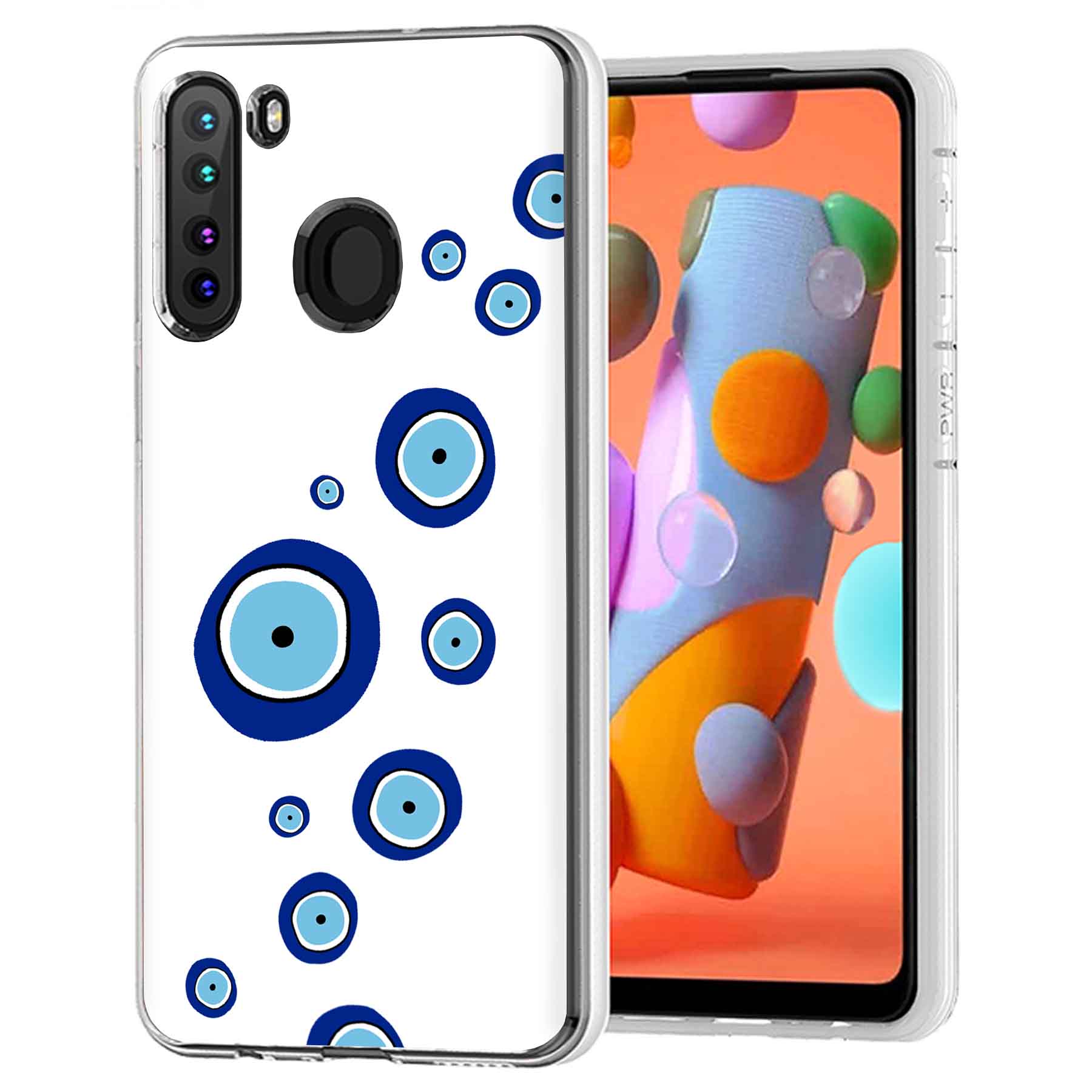 For Samsung Galaxy A (A56,A36,A16,A15,A14),Slim Cover,Turkish Nazar Print,USA - Picture 19 of 28