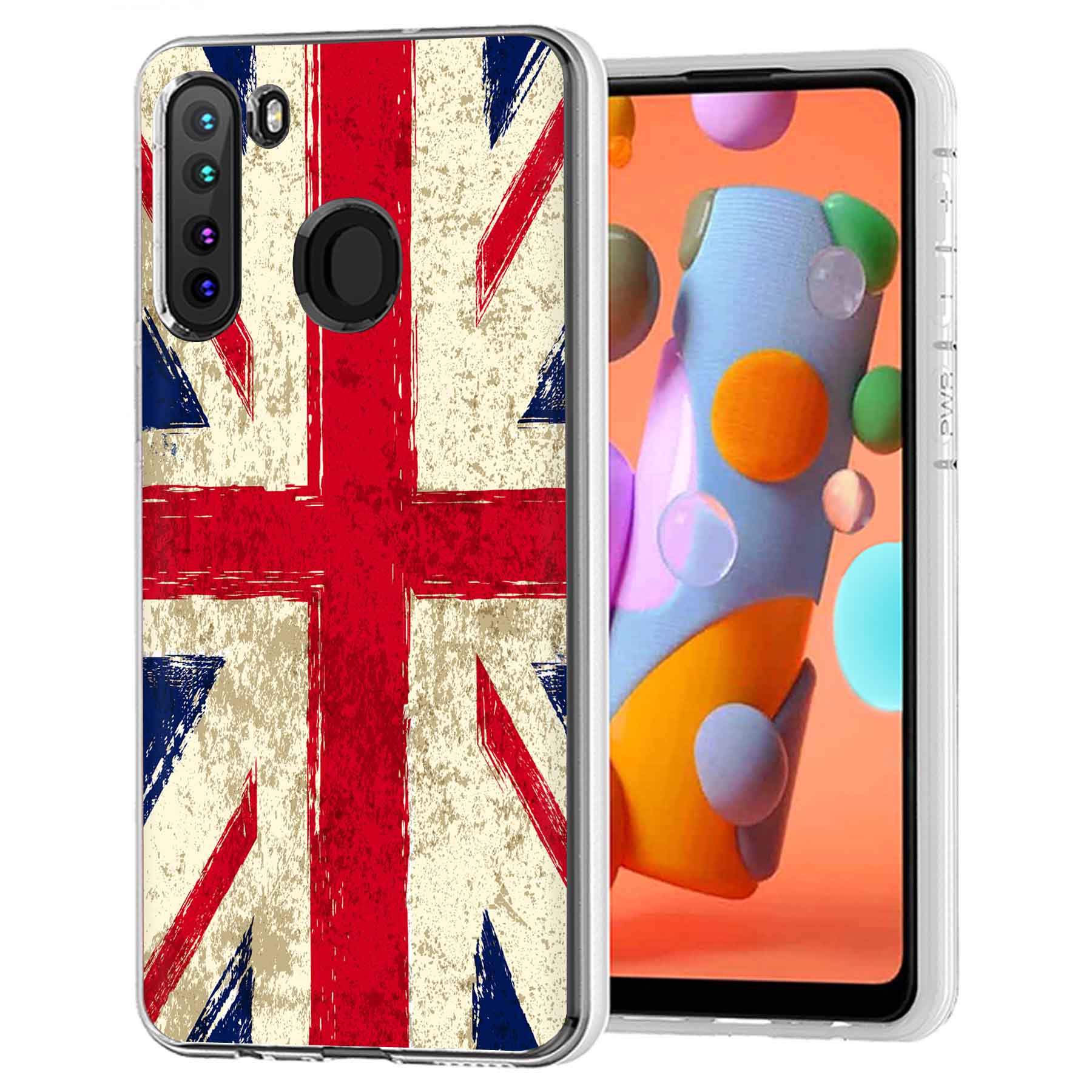 For Samsung Galaxy A (A56,A36,A16,A15,A14),Slim Cover,Old UK Flag Print,USA - Afbeelding 19 van 28