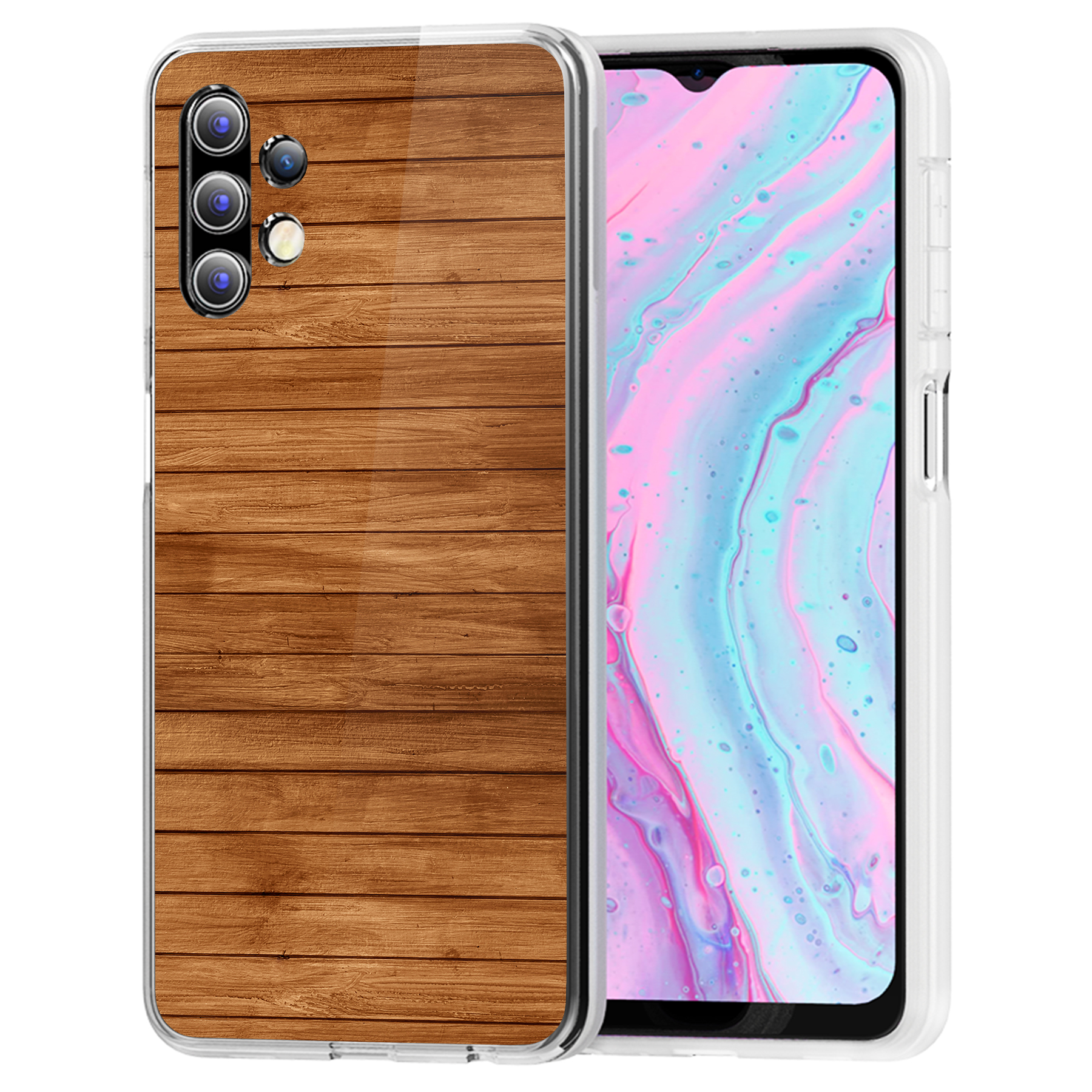 For Samsung Galaxy A (A56,A36,A16,A15,A14),Slim Cover,Wood 14 Print,USA - Picture 17 of 28