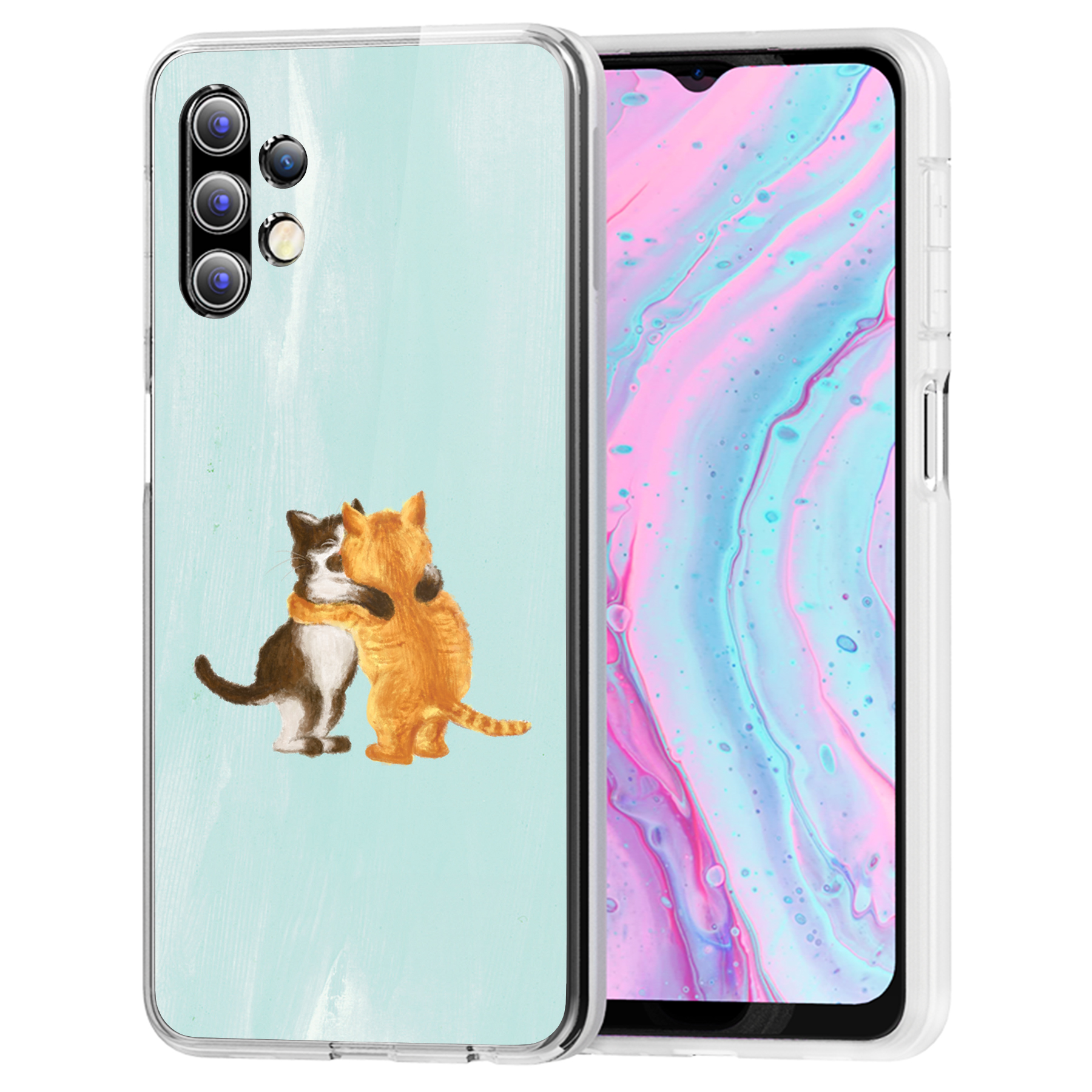 For Samsung Galaxy A (A56,A36,A16,A15,A14),Slim Cover,Meoww Print,USA - Picture 17 of 28