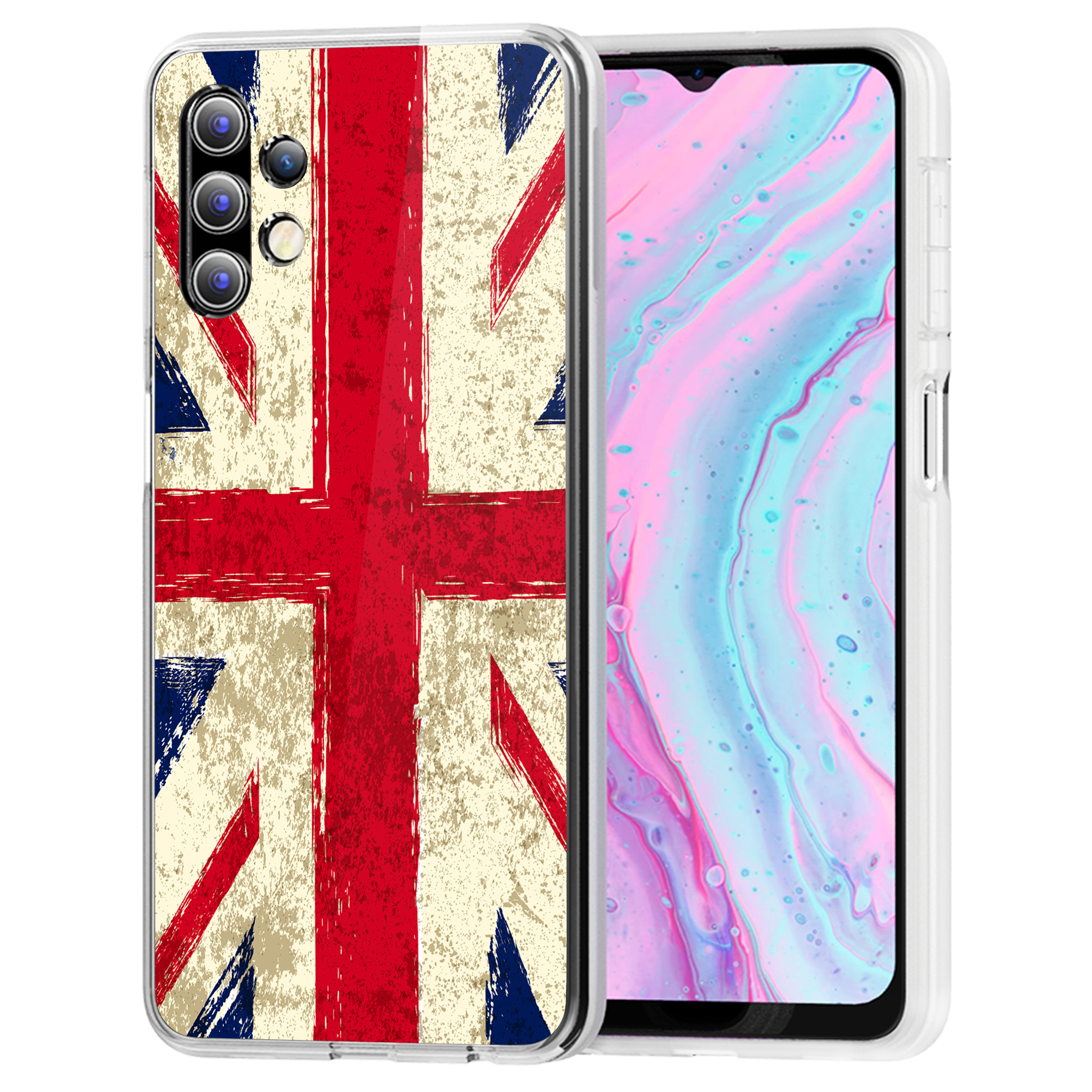 For Samsung Galaxy A (A56,A36,A16,A15,A14),Slim Cover,Old UK Flag Print,USA - Afbeelding 17 van 28