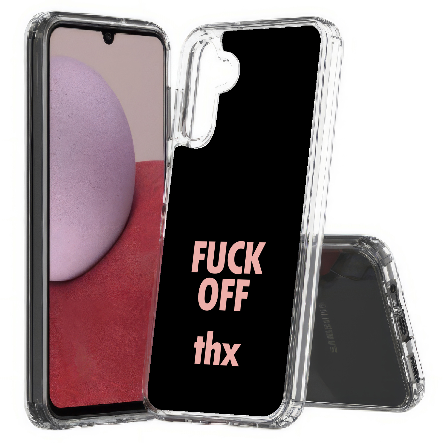 For Samsung Galaxy A (A56,A36,A16,A15,A14),Slim Cover,Fun Quote F Off Print,USA - Picture 9 of 28