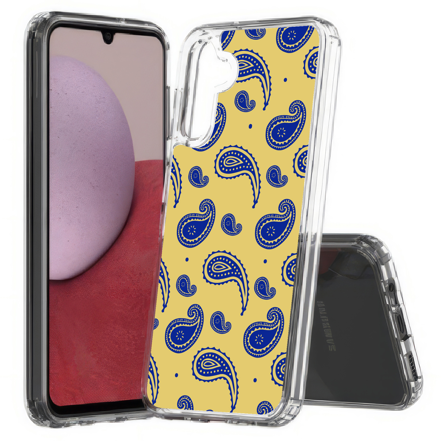 For Samsung Galaxy A (A56,A36,A16,A15,A14),Slim Cover,Paisley Yellow Print,USA - Picture 9 of 28