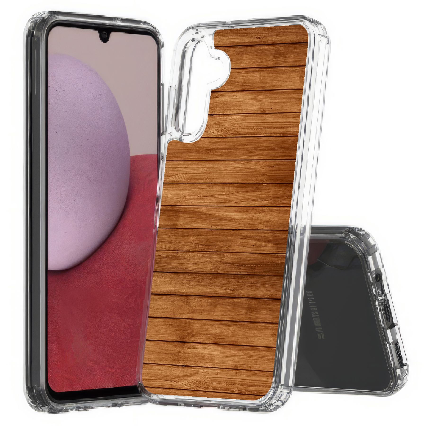 For Samsung Galaxy A (A56,A36,A16,A15,A14),Slim Cover,Wood 14 Print,USA - Picture 9 of 28