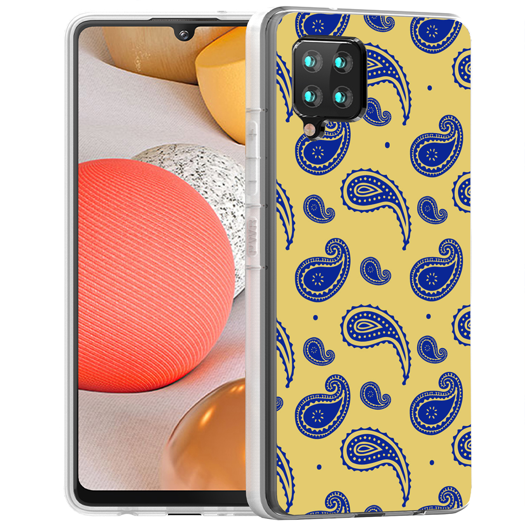 For Samsung Galaxy A (A56,A36,A16,A15,A14),Slim Cover,Paisley Yellow Print,USA - Picture 14 of 28