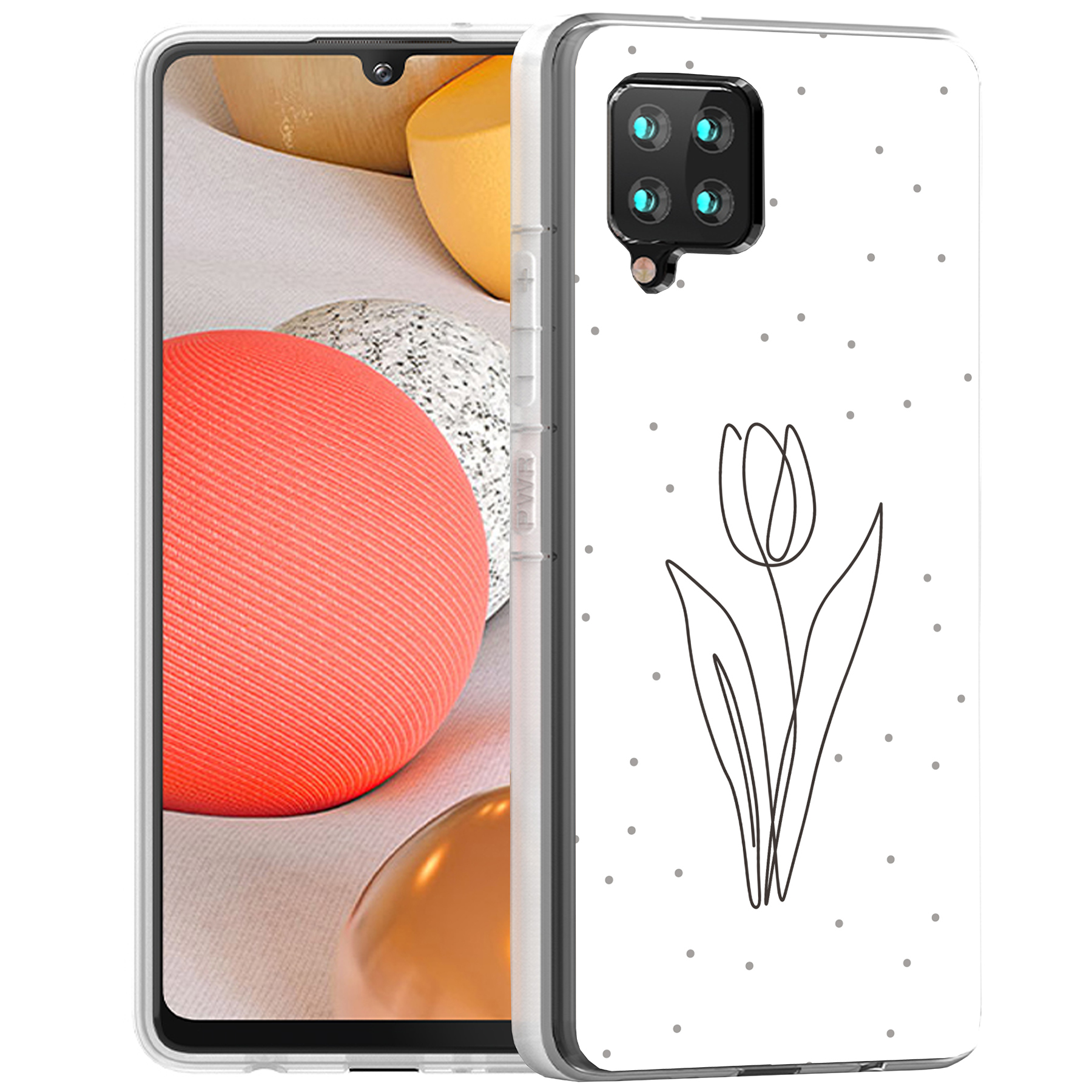 For Samsung Galaxy A (A56,A36,A16,A15,A14),Slim Cover,Line Art Tulip Print,USA - Picture 14 of 28