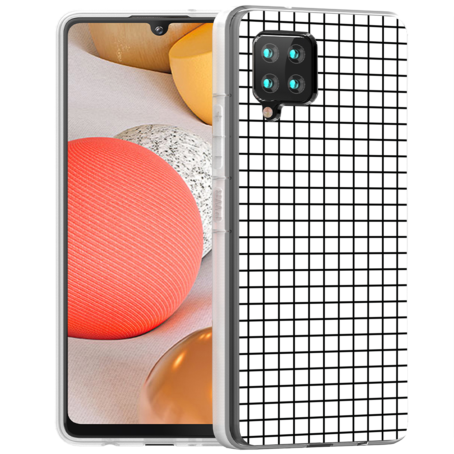 For Samsung Galaxy A (A56,A36,A16,A15,A14),Slim Cover,Blk White Grid Print,USA - Picture 14 of 28
