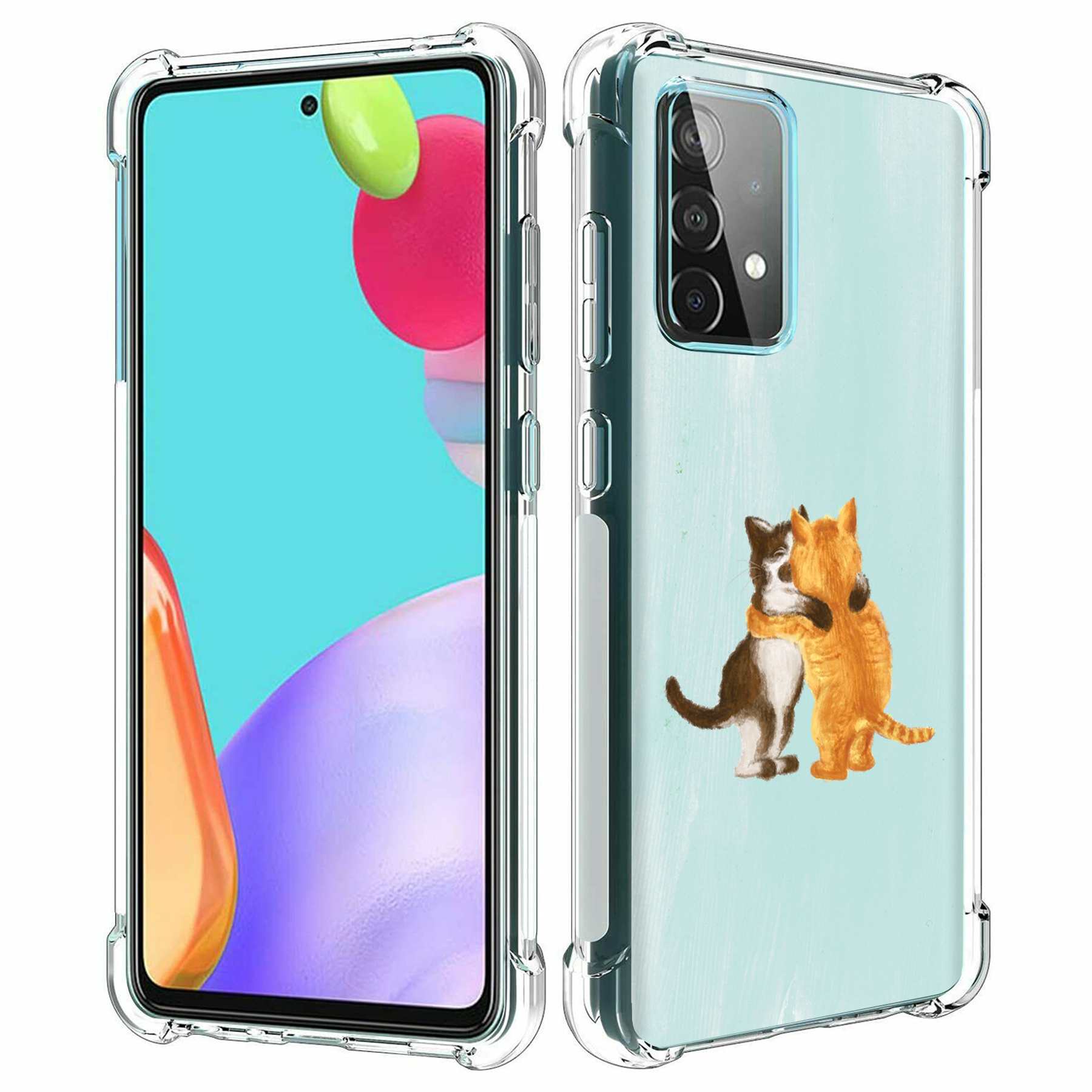 For Samsung Galaxy A (A56,A36,A16,A15,A14),Slim Cover,Meoww Print,USA - Picture 12 of 28