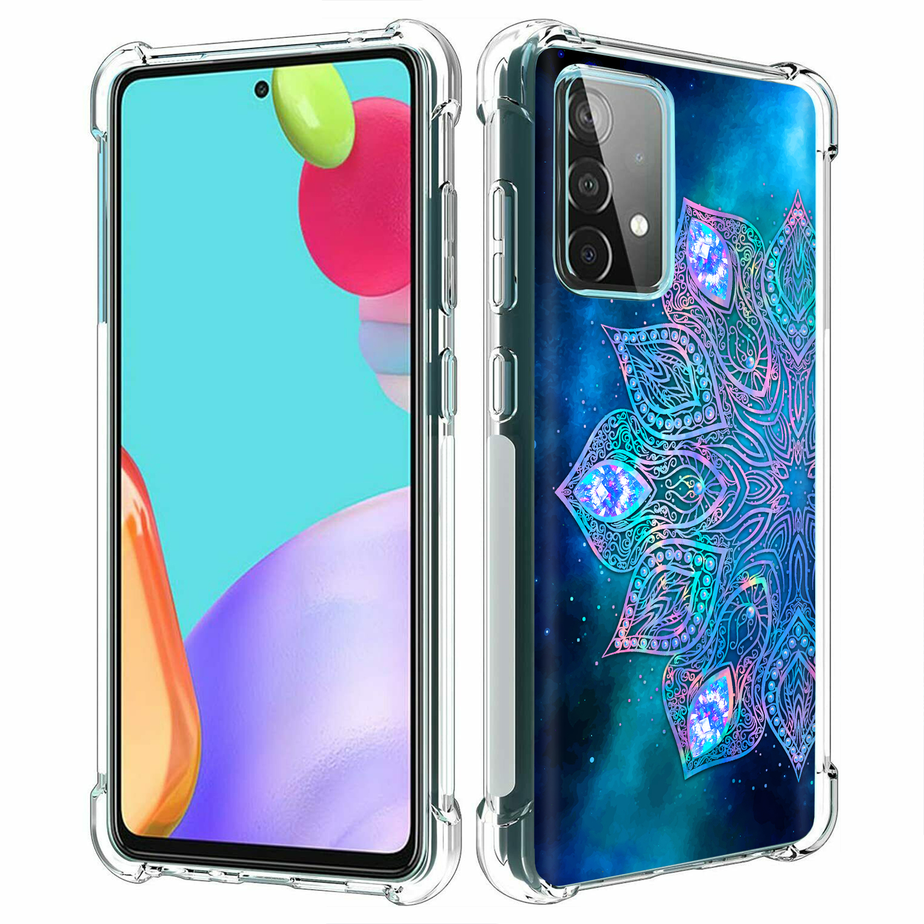 For Samsung Galaxy A (A56,A36,A16,A15,A14),Slim Cover,Nebula Mandala Print,USA - Picture 11 of 28