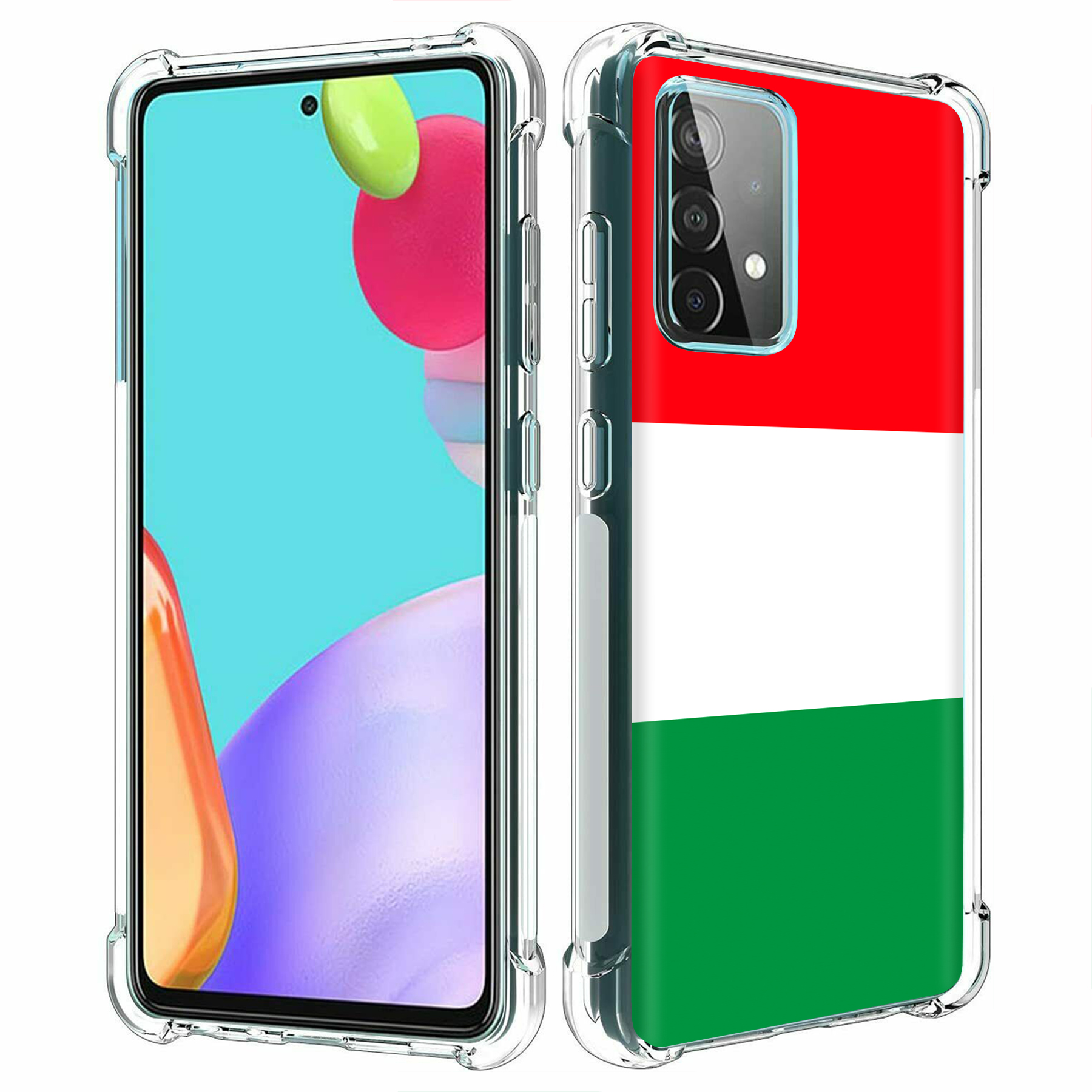 For Samsung Galaxy A (A56,A36,A16,A15,A14),Slim Cover,Flag Italy Print,USA - Picture 11 of 28
