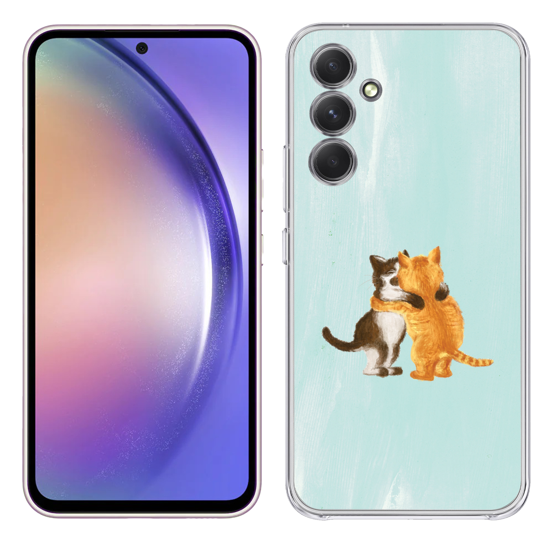 For Samsung Galaxy A (A56,A36,A16,A15,A14),Slim Cover,Meoww Print,USA - Picture 10 of 28