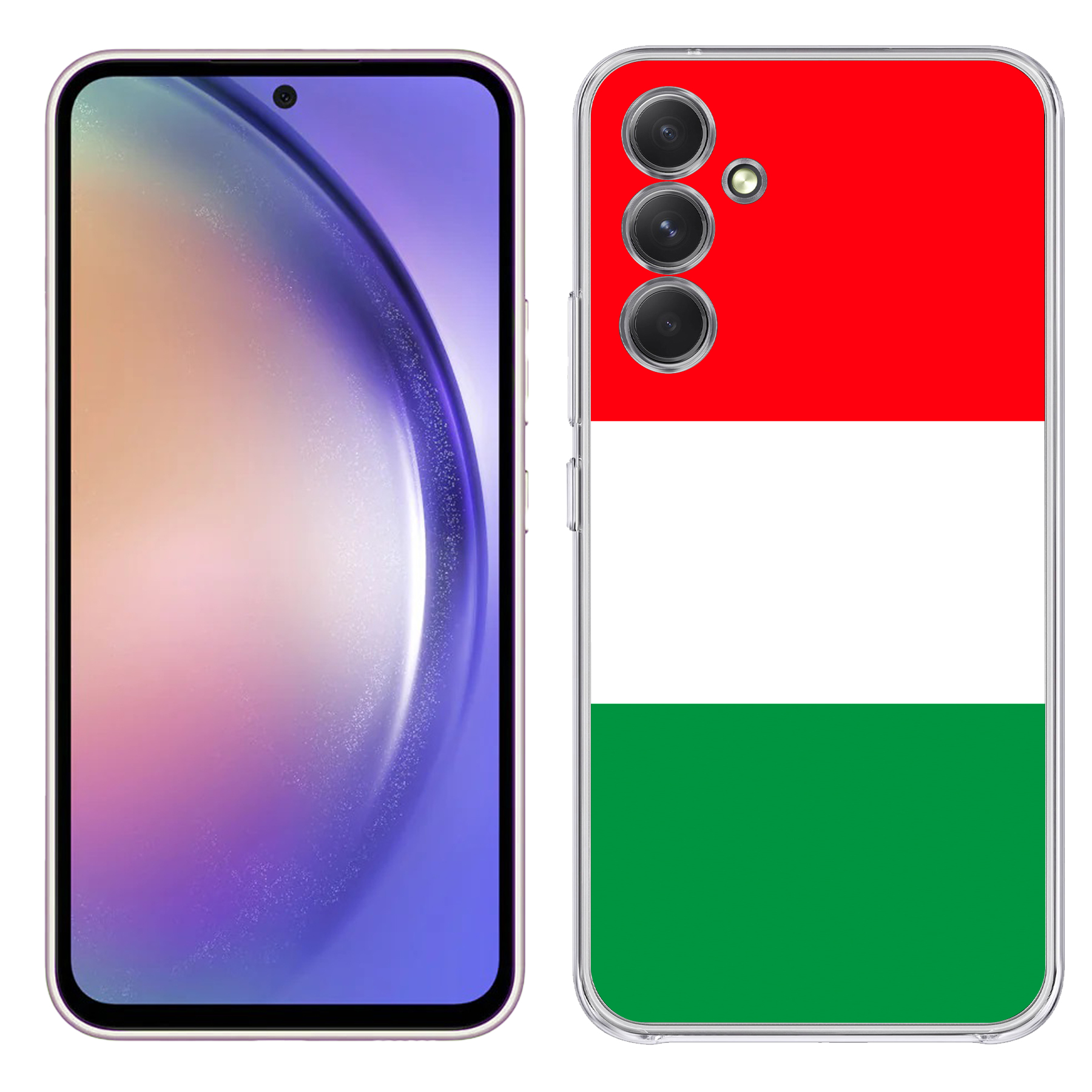 For Samsung Galaxy A (A56,A36,A16,A15,A14),Slim Cover,Flag Italy Print,USA - Picture 10 of 28