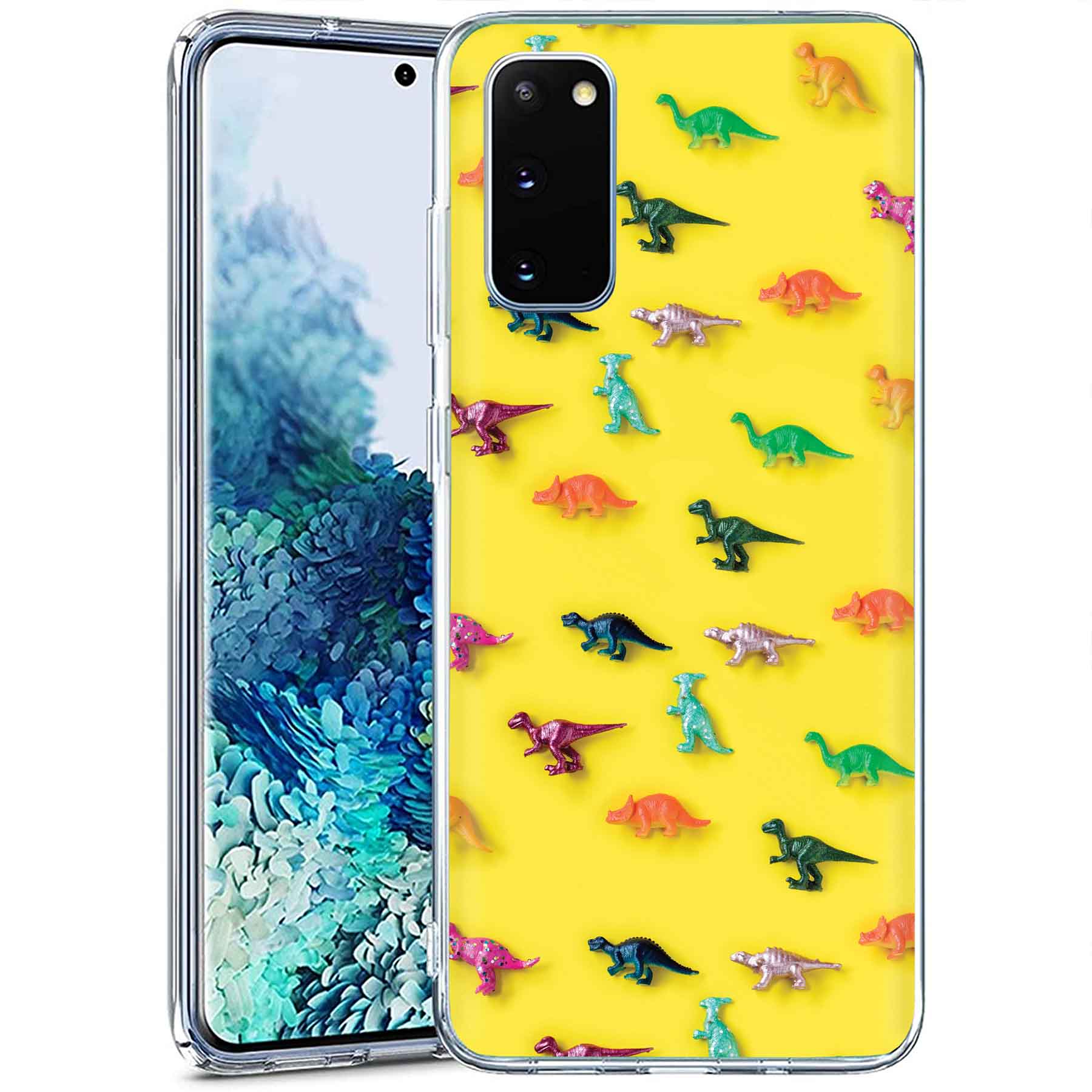 For Samsung Galaxy S (S25,S24,S23,S22,S21),Slim Cover,Dinasour 2 Print,USA - Picture 8 of 26