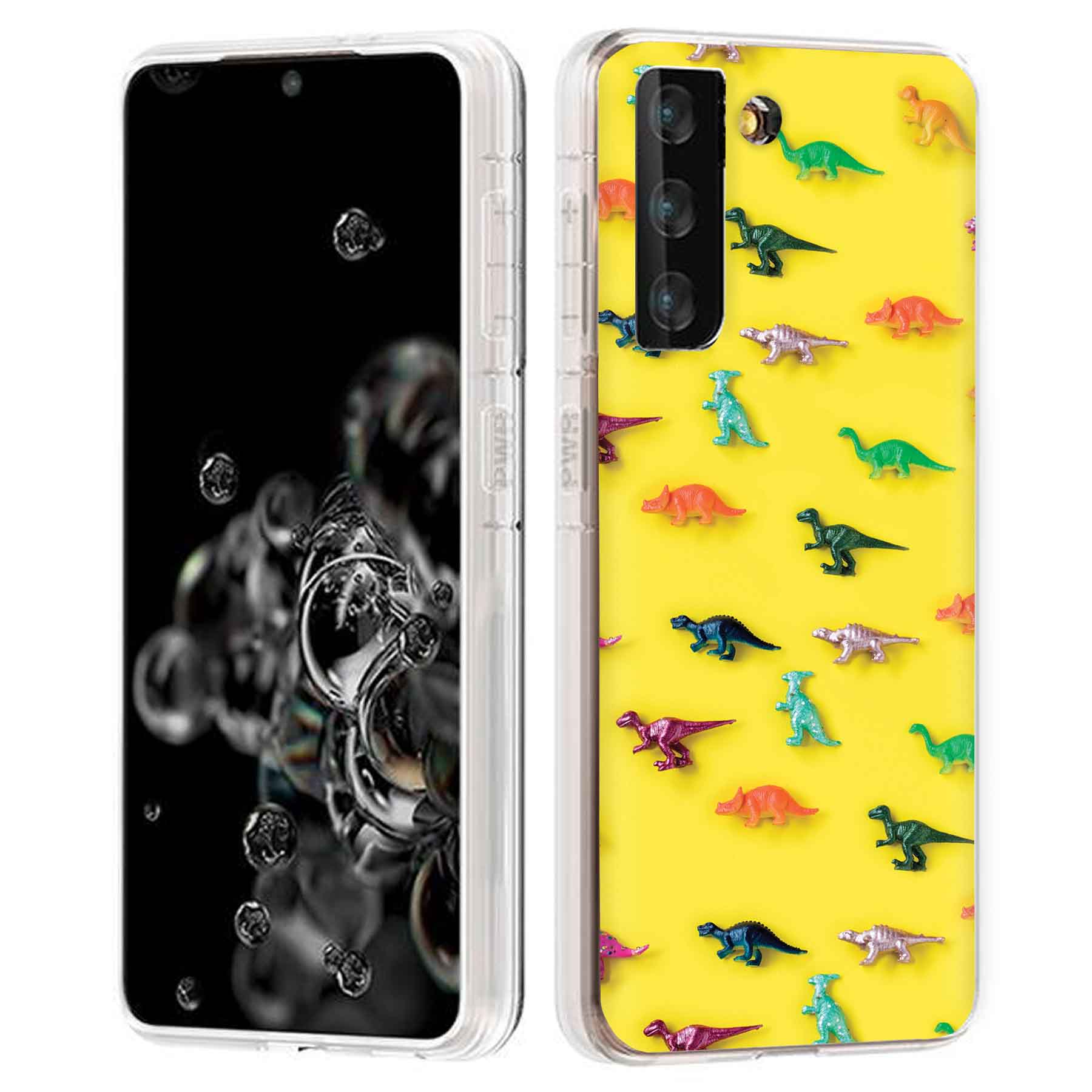 For Samsung Galaxy S (S25,S24,S23,S22,S21),Slim Cover,Dinasour 2 Print,USA - Picture 9 of 26