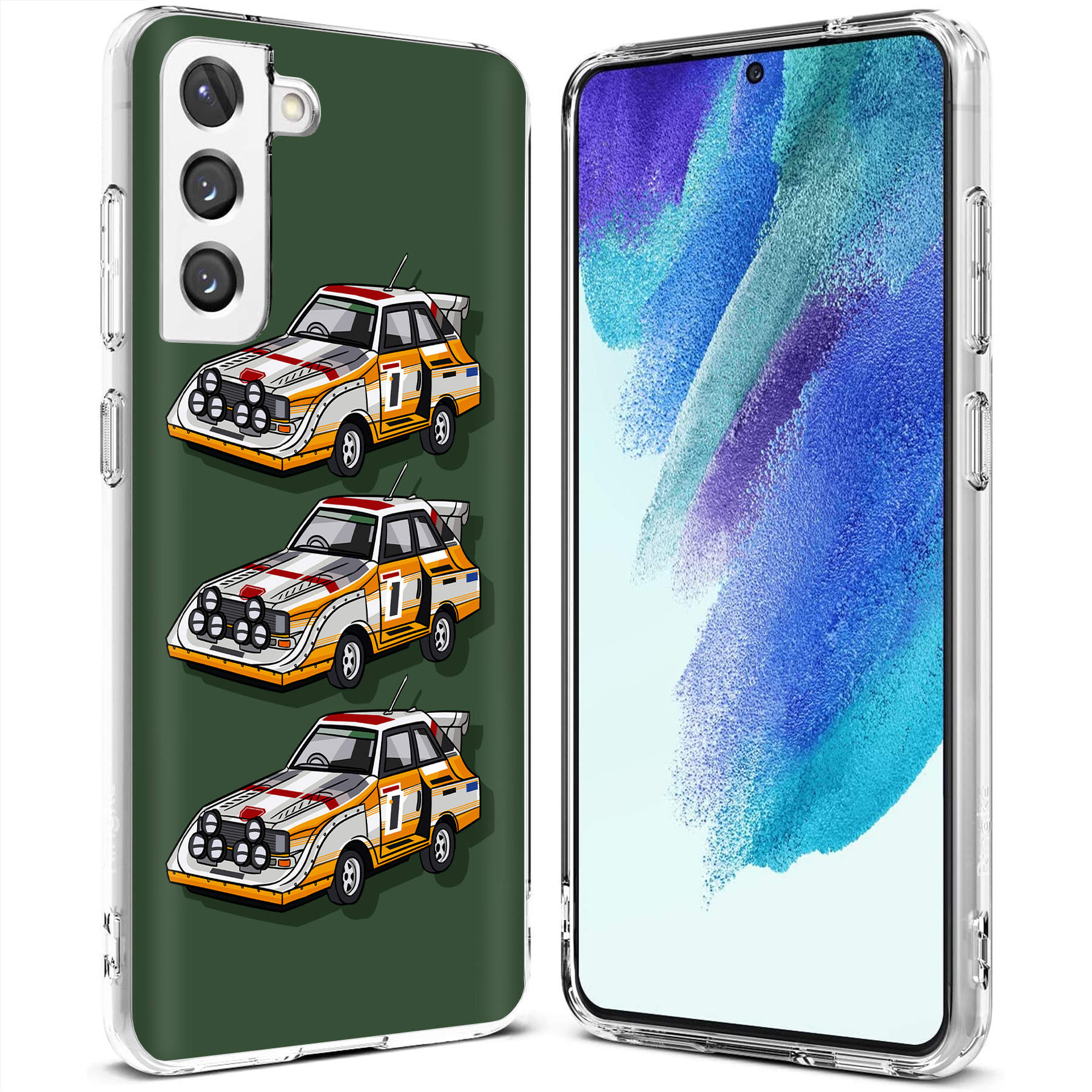 For Samsung Galaxy S (S25,S24,S23,S22,S21),Slim Cover,Audi Quattro Print,USA - Picture 12 of 26