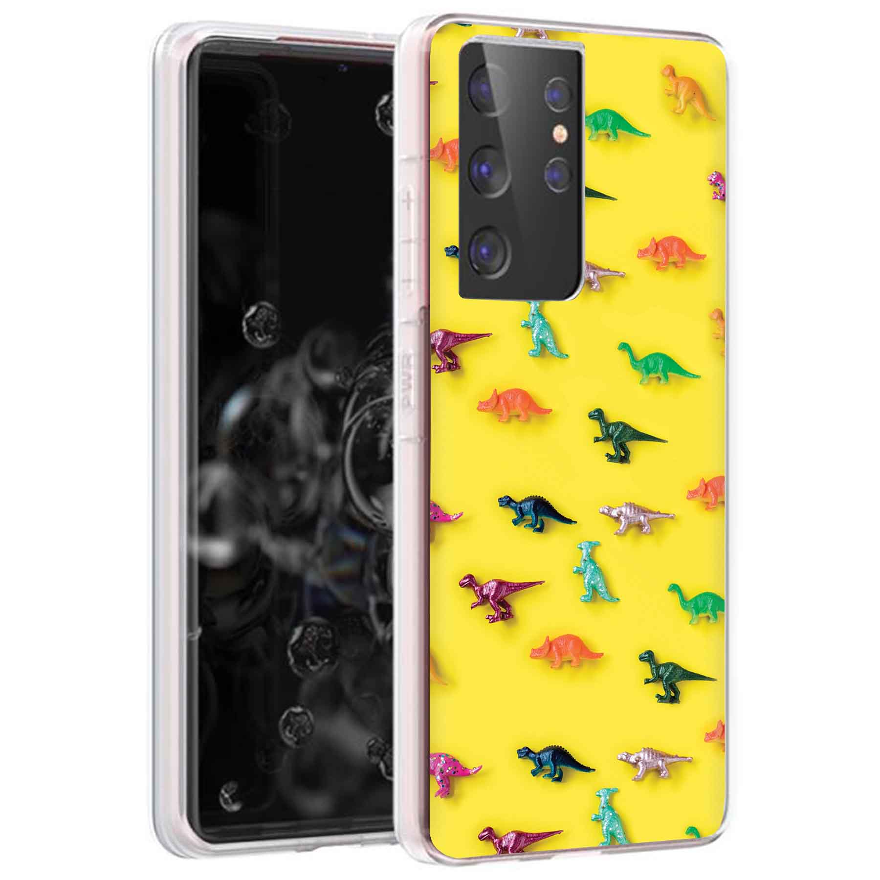 For Samsung Galaxy S (S25,S24,S23,S22,S21),Slim Cover,Dinasour 2 Print,USA - Picture 11 of 26
