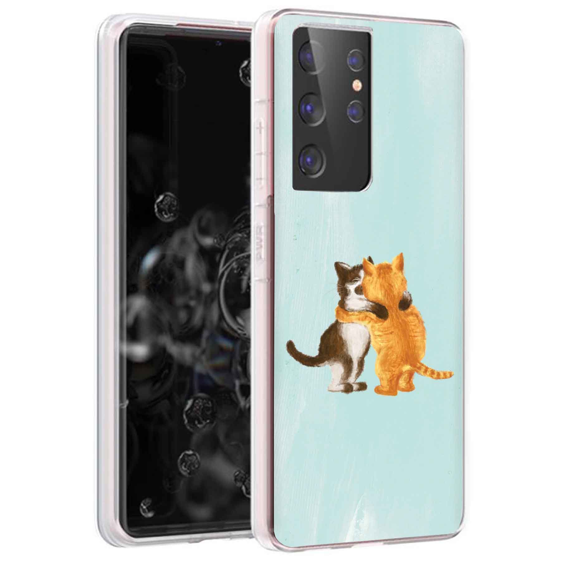 For Samsung Galaxy S (S25,S24,S23,S22,S21),Slim Cover,Meoww Print,USA - Picture 11 of 26