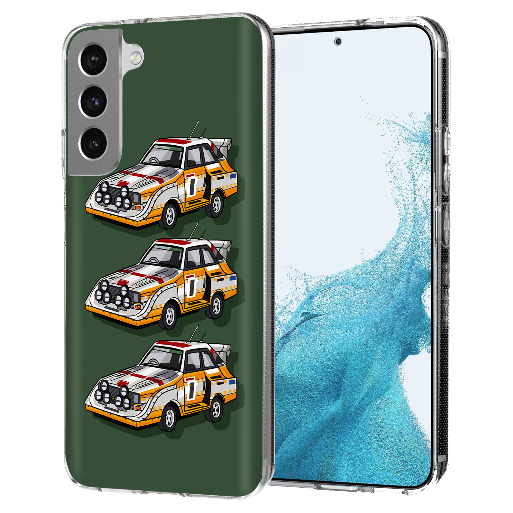 For Samsung Galaxy S (S25,S24,S23,S22,S21),Slim Cover,Audi Quattro Print,USA - Picture 13 of 26