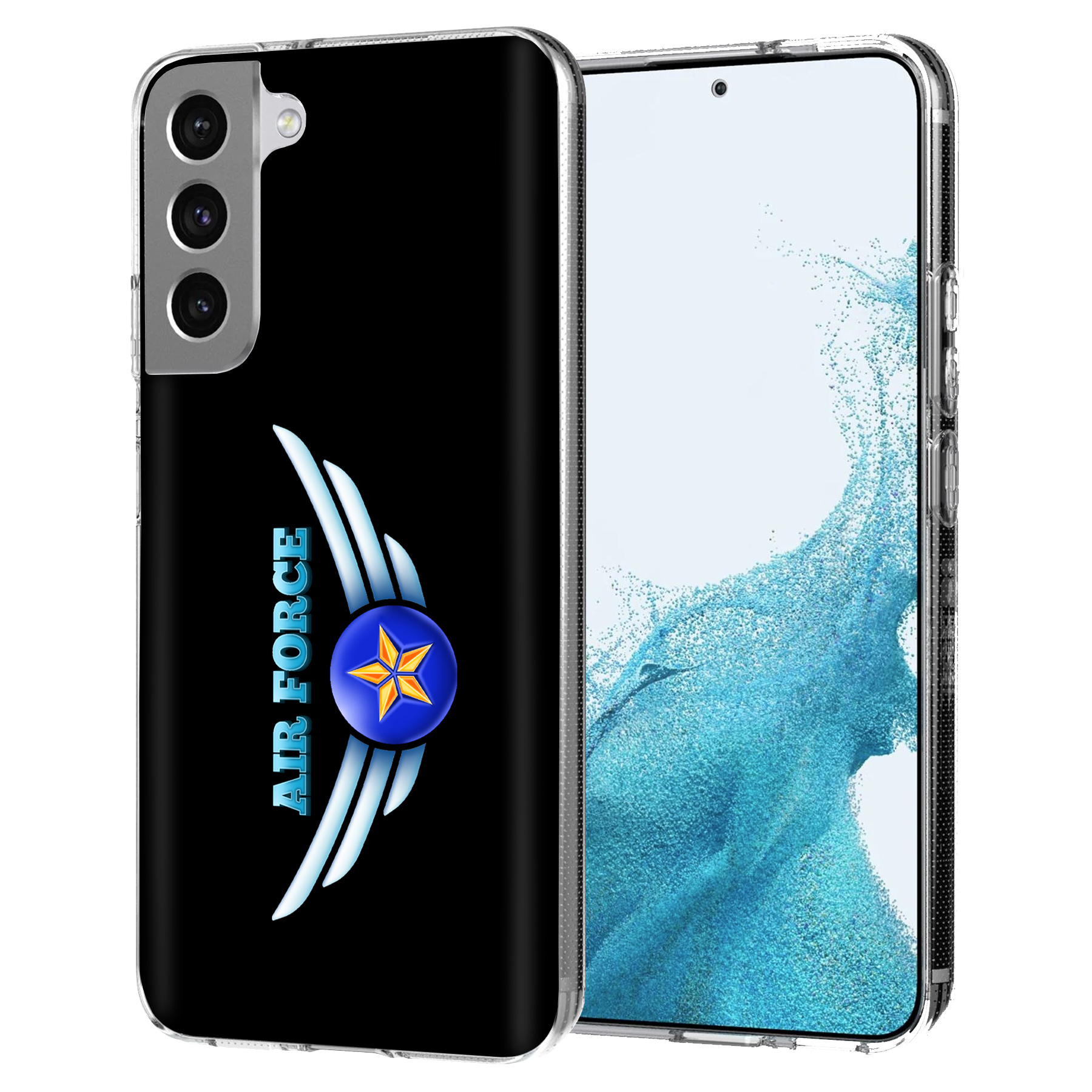 For Samsung Galaxy S (S25,S24,S23,S22,S21),Slim Cover,US Air Force 3 Print,USA - Picture 13 of 26