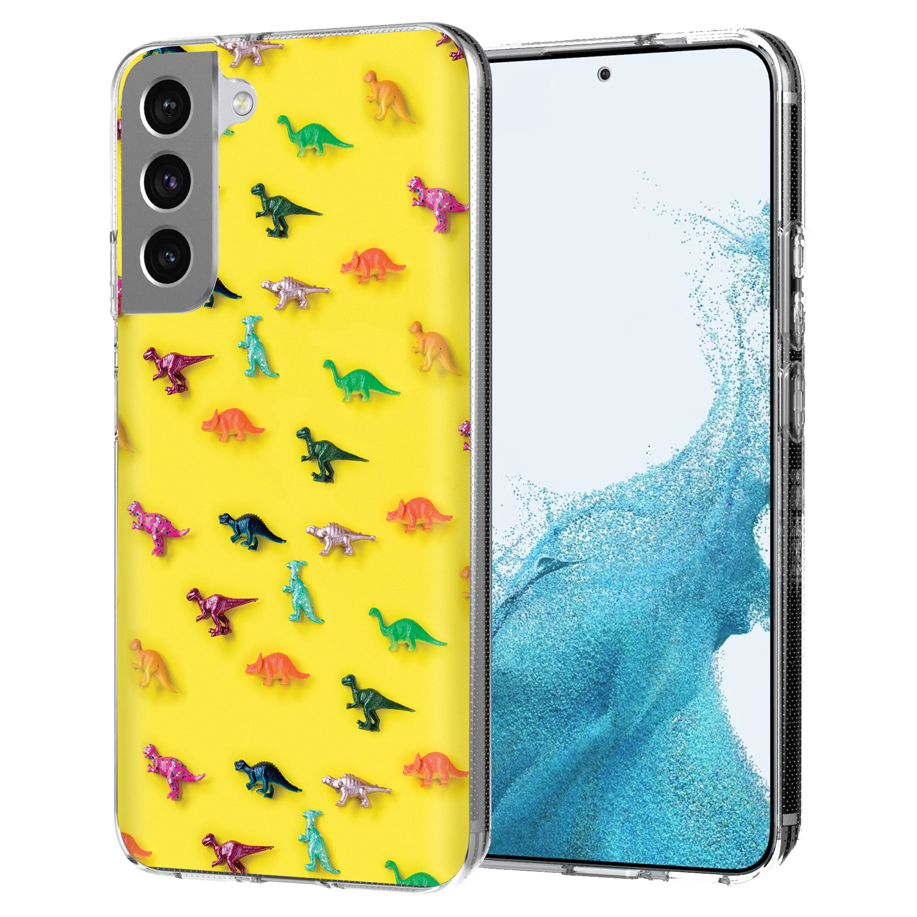 For Samsung Galaxy S (S25,S24,S23,S22,S21),Slim Cover,Dinasour 2 Print,USA - Picture 13 of 26