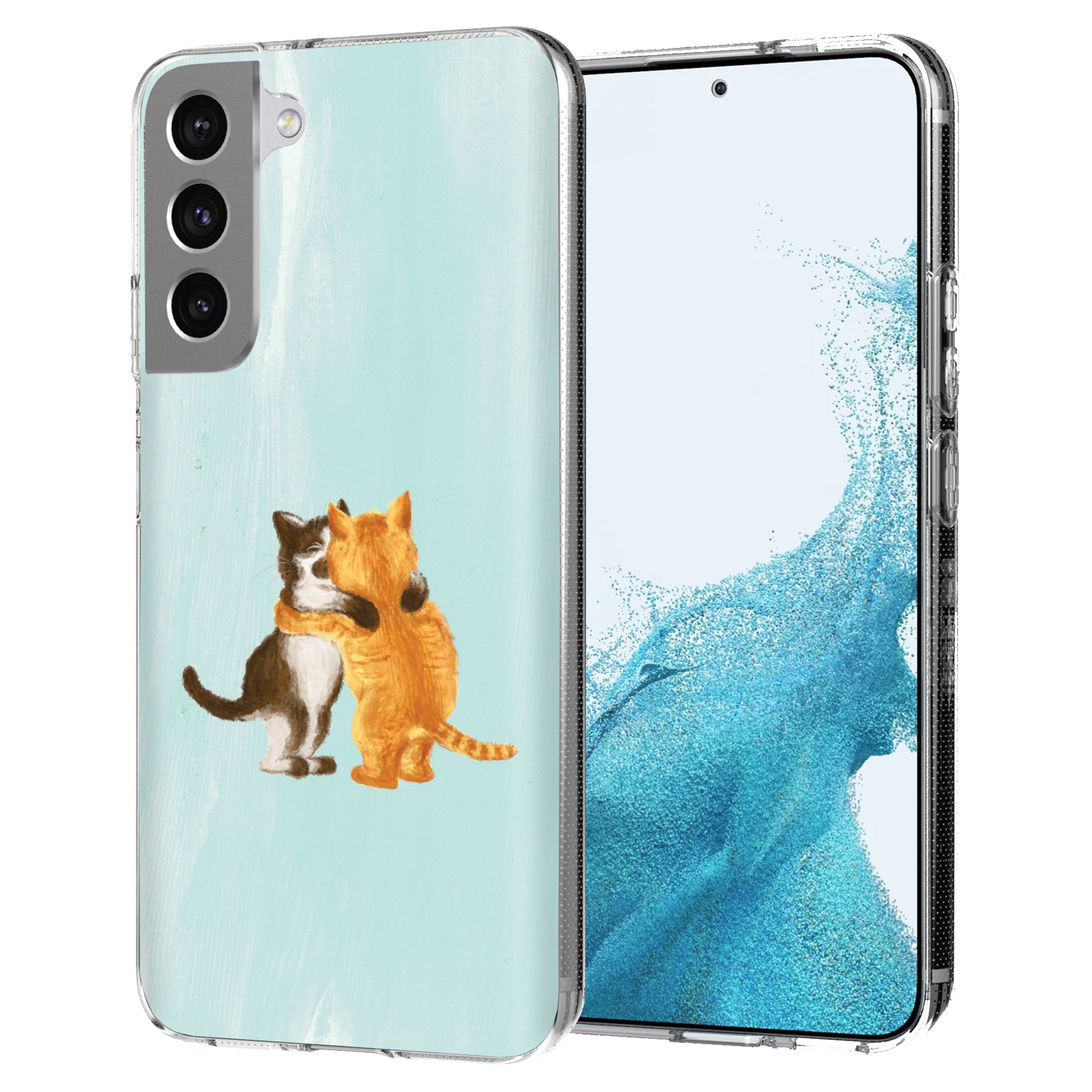 For Samsung Galaxy S (S25,S24,S23,S22,S21),Slim Cover,Meoww Print,USA - Picture 13 of 26