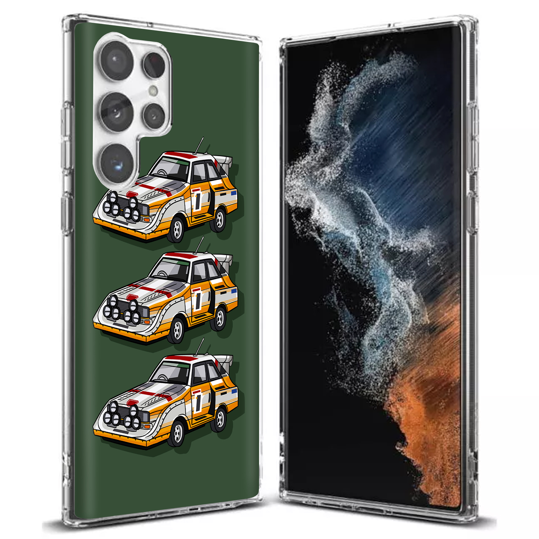 For Samsung Galaxy S (S25,S24,S23,S22,S21),Slim Cover,Audi Quattro Print,USA - Picture 15 of 26