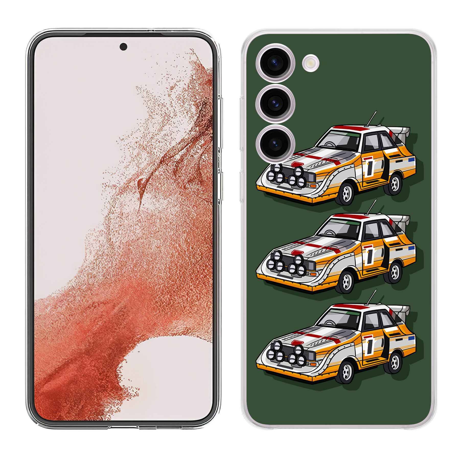 For Samsung Galaxy S (S25,S24,S23,S22,S21),Slim Cover,Audi Quattro Print,USA - Picture 16 of 26