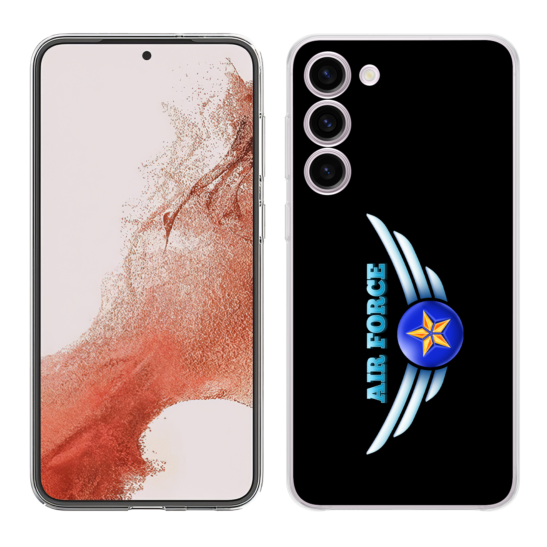 For Samsung Galaxy S (S25,S24,S23,S22,S21),Slim Cover,US Air Force 3 Print,USA - Picture 16 of 26