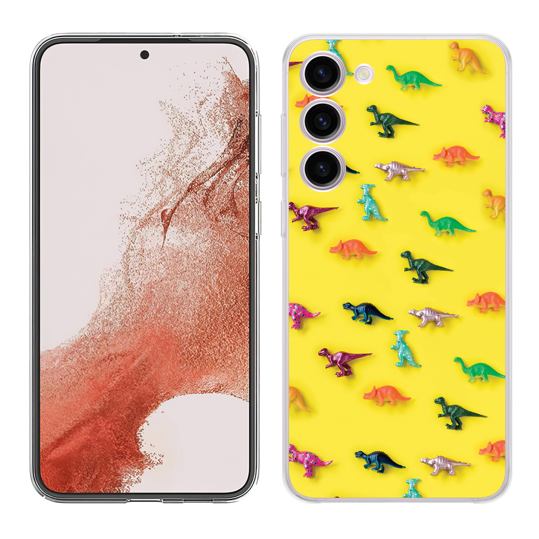 For Samsung Galaxy S (S25,S24,S23,S22,S21),Slim Cover,Dinasour 2 Print,USA - Picture 16 of 26