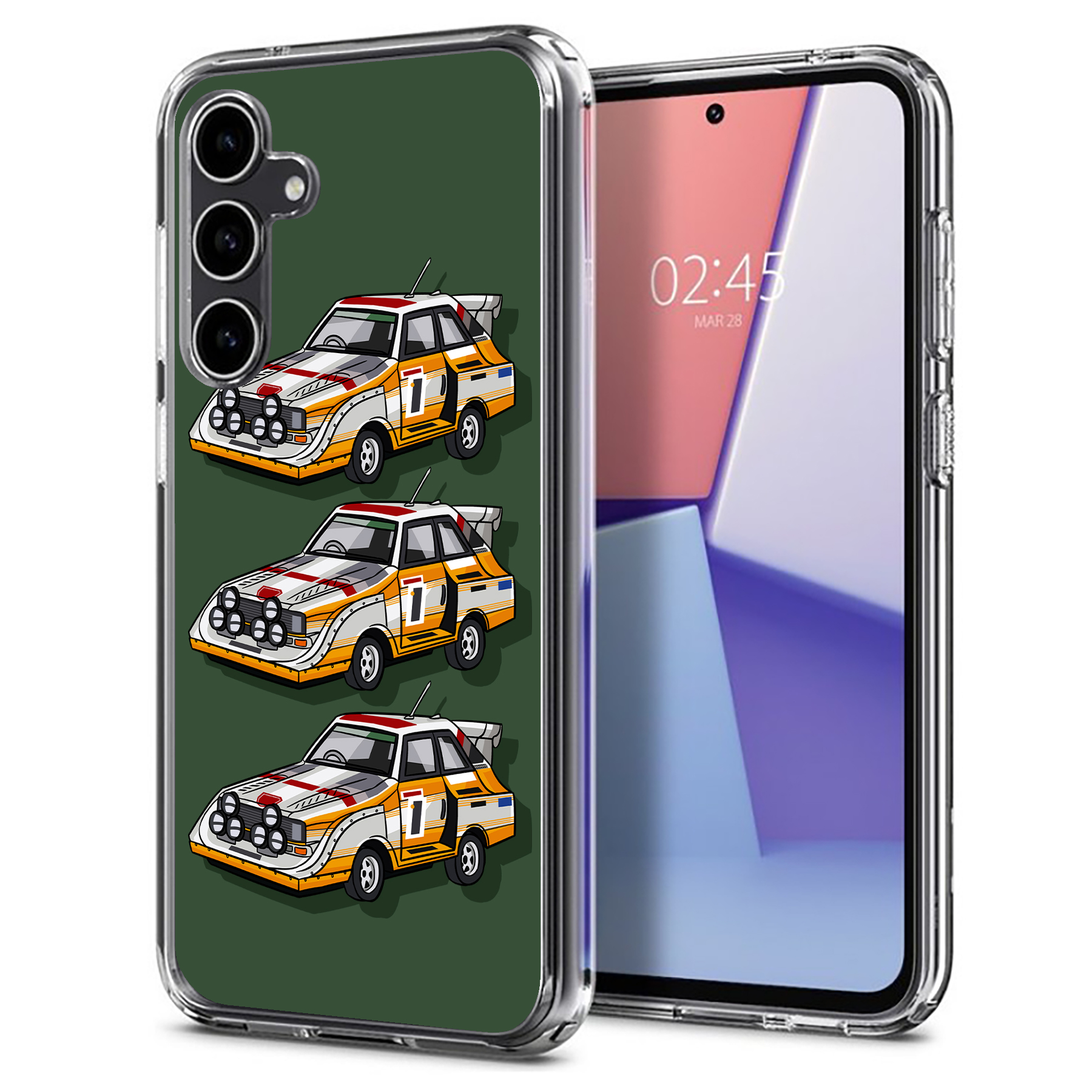 For Samsung Galaxy S (S25,S24,S23,S22,S21),Slim Cover,Audi Quattro Print,USA - Picture 19 of 26
