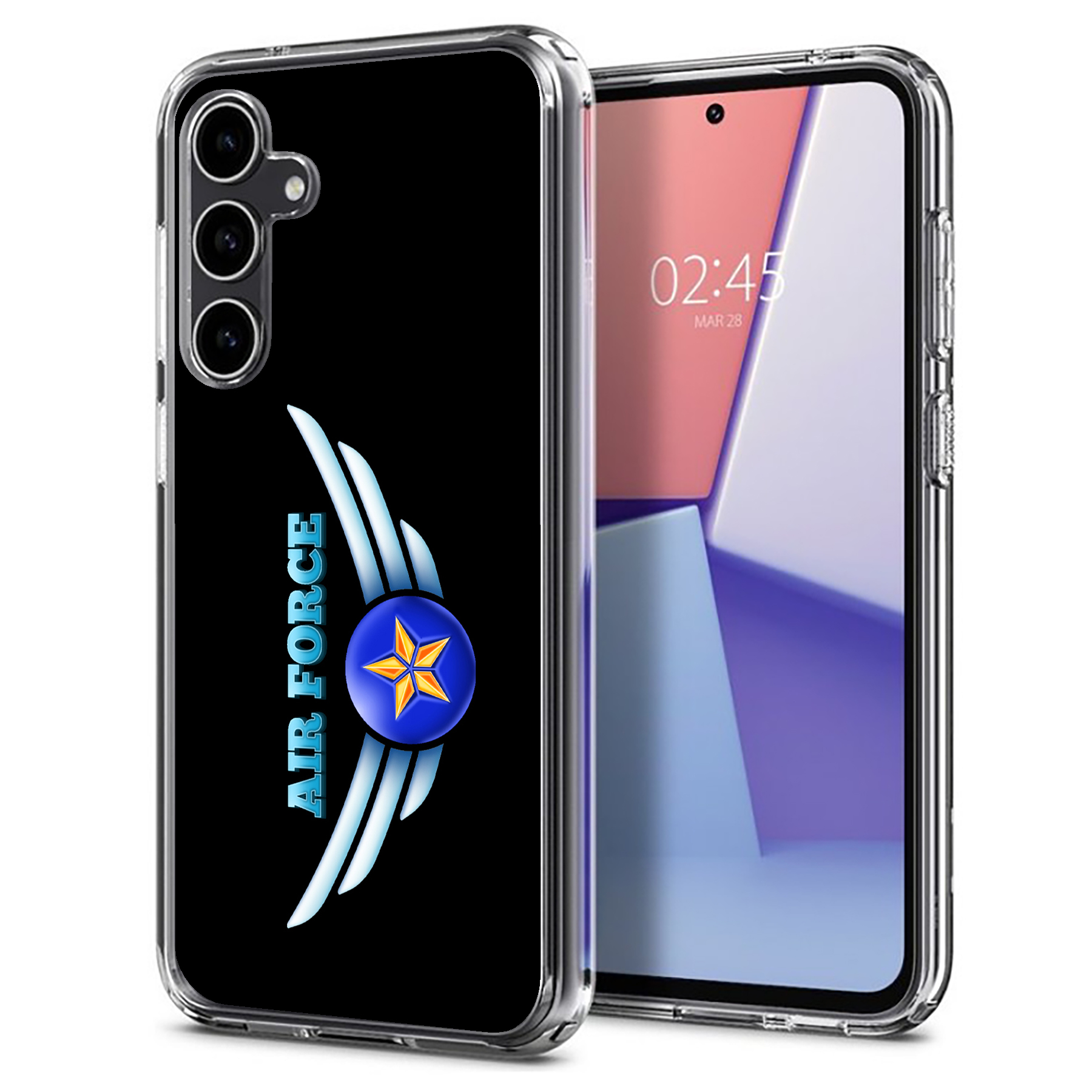 For Samsung Galaxy S (S25,S24,S23,S22,S21),Slim Cover,US Air Force 3 Print,USA - Picture 19 of 26