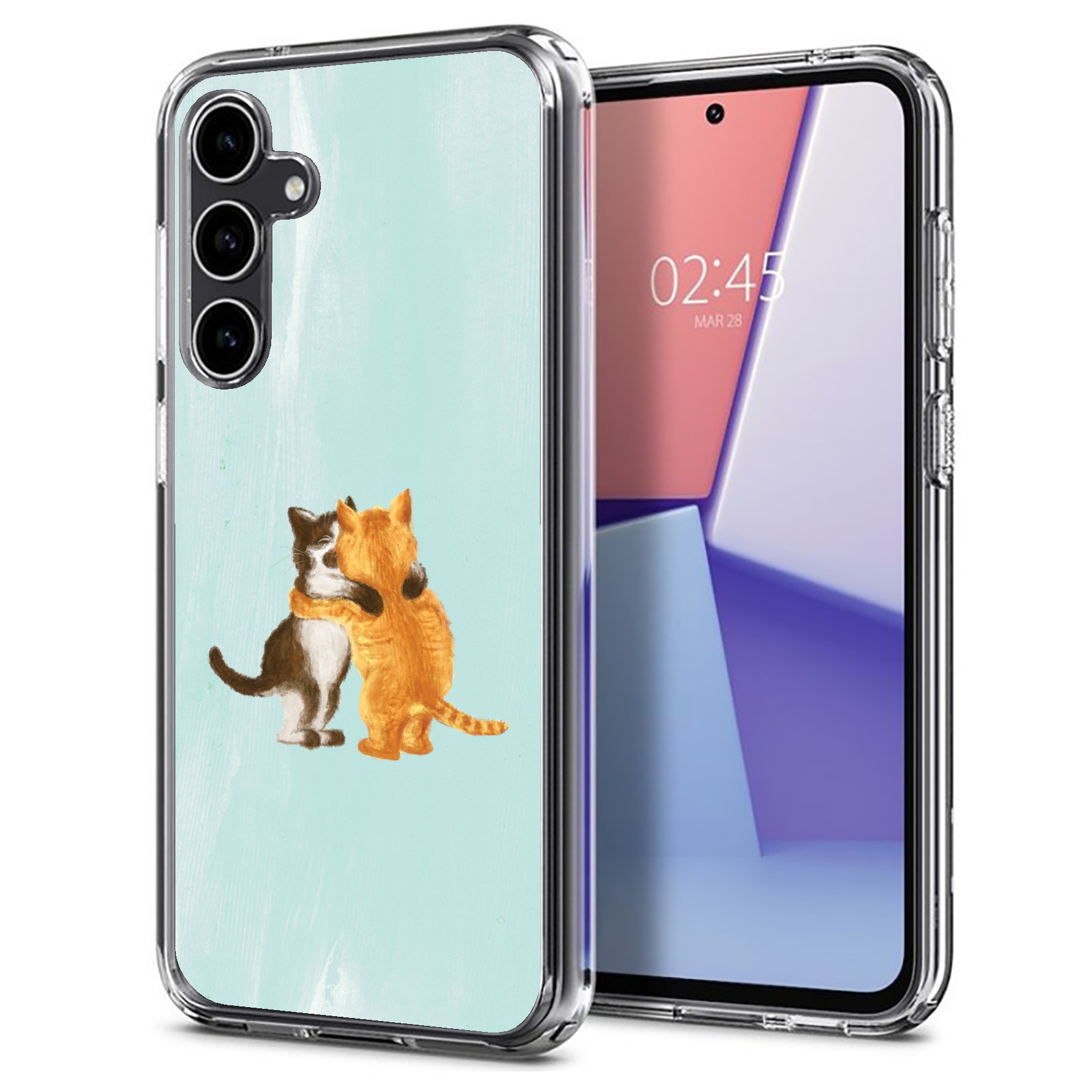 For Samsung Galaxy S (S25,S24,S23,S22,S21),Slim Cover,Meoww Print,USA - Picture 19 of 26