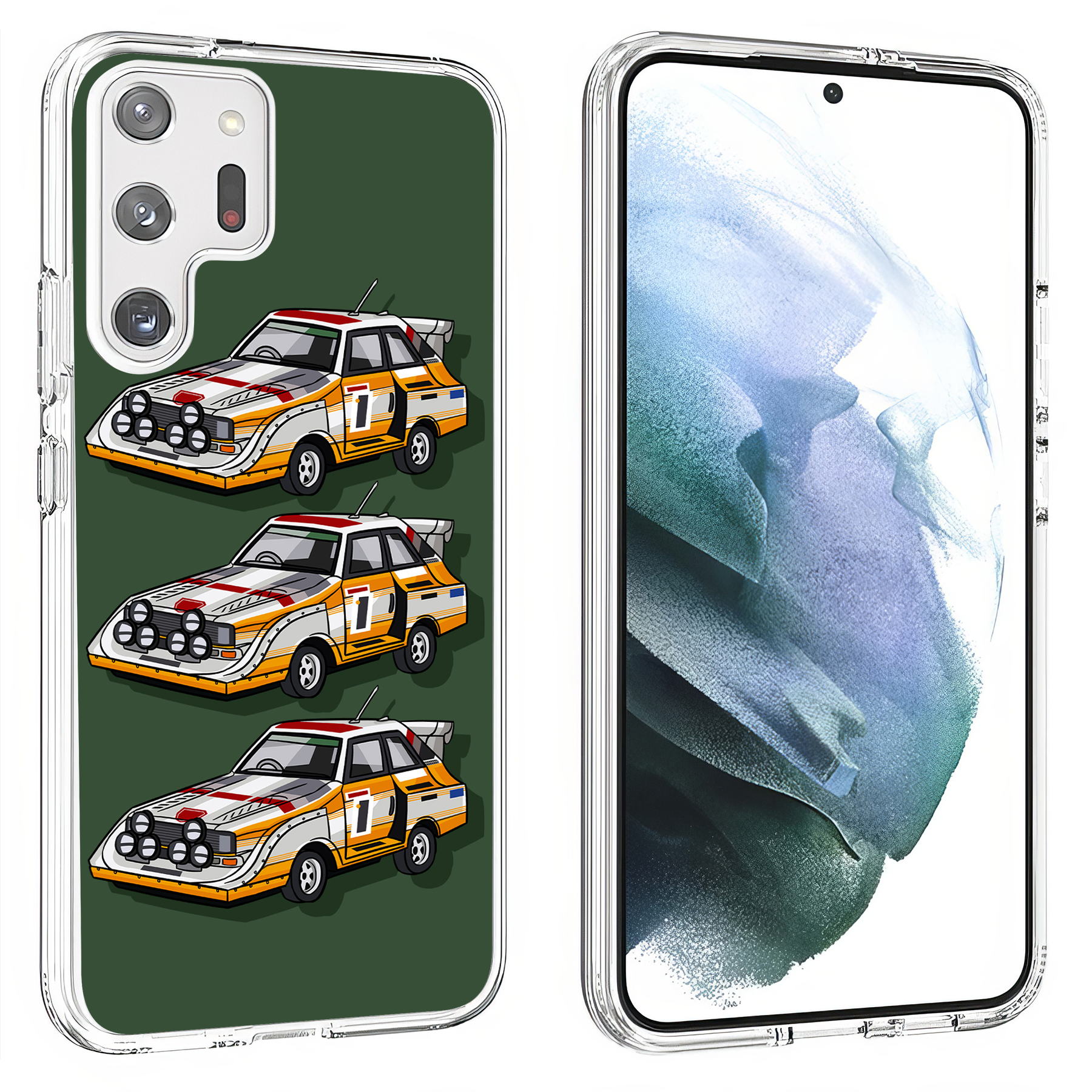 For Samsung Galaxy S (S25,S24,S23,S22,S21),Slim Cover,Audi Quattro Print,USA - Picture 18 of 26