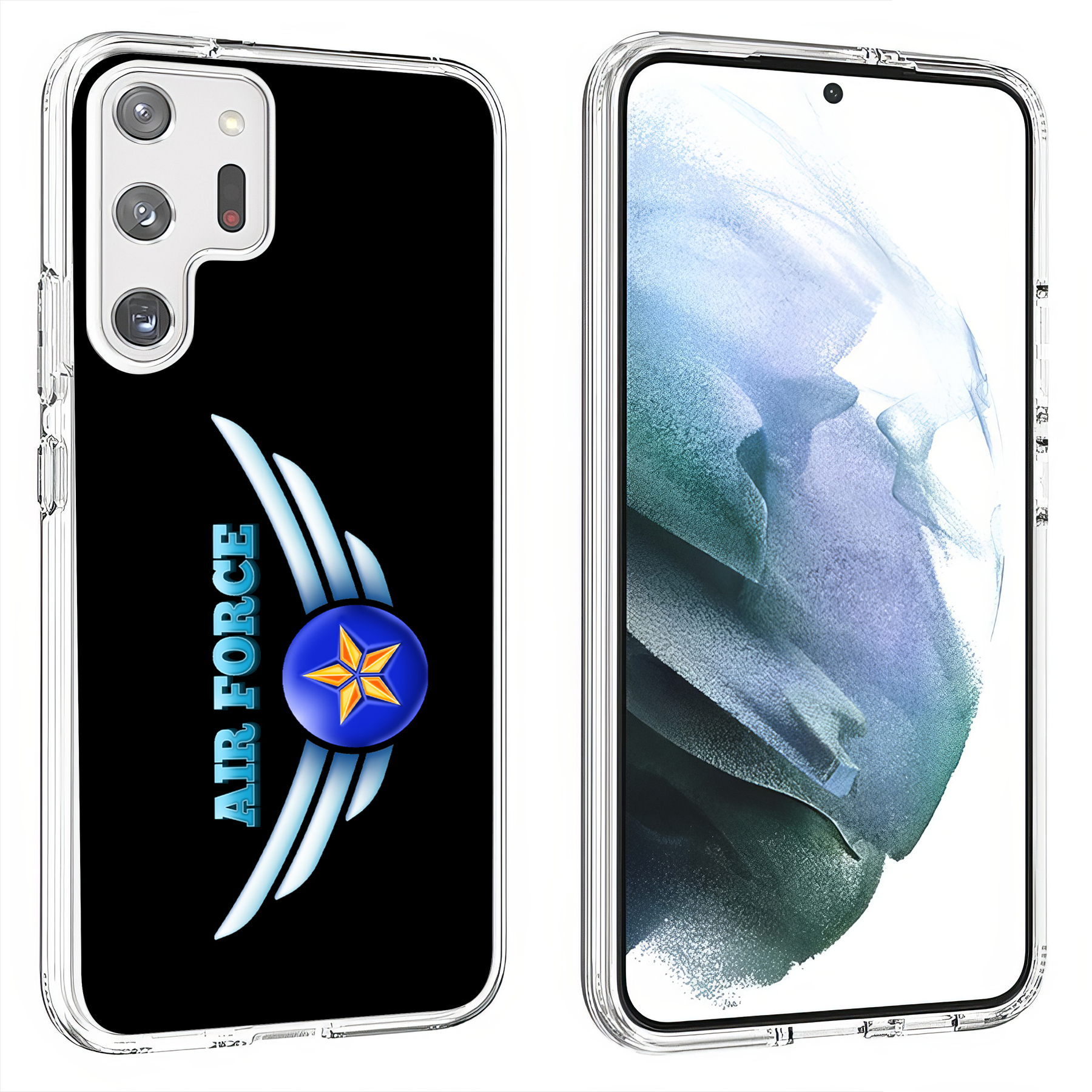 For Samsung Galaxy S (S25,S24,S23,S22,S21),Slim Cover,US Air Force 3 Print,USA - Picture 18 of 26