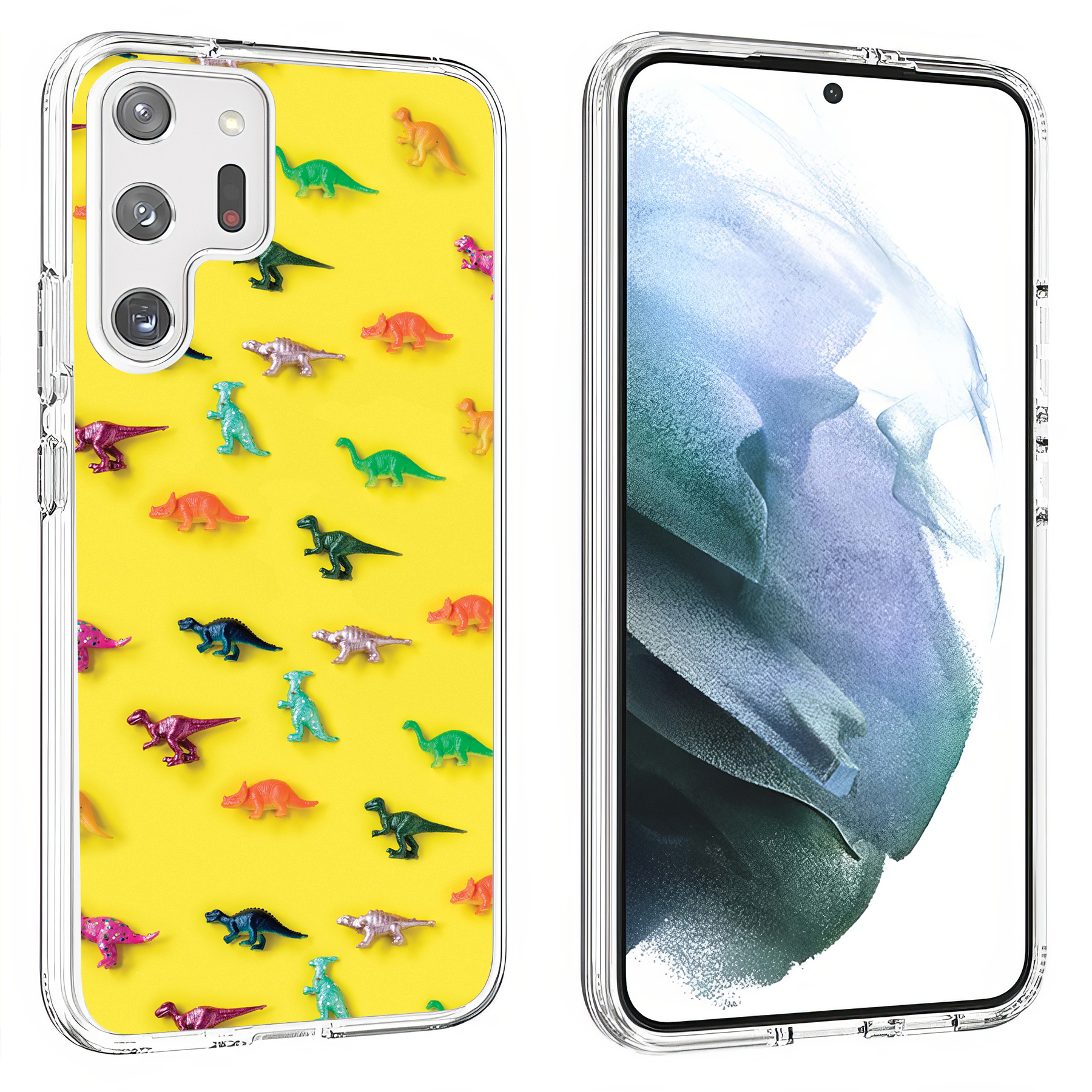 For Samsung Galaxy S (S25,S24,S23,S22,S21),Slim Cover,Dinasour 2 Print,USA - Picture 18 of 26