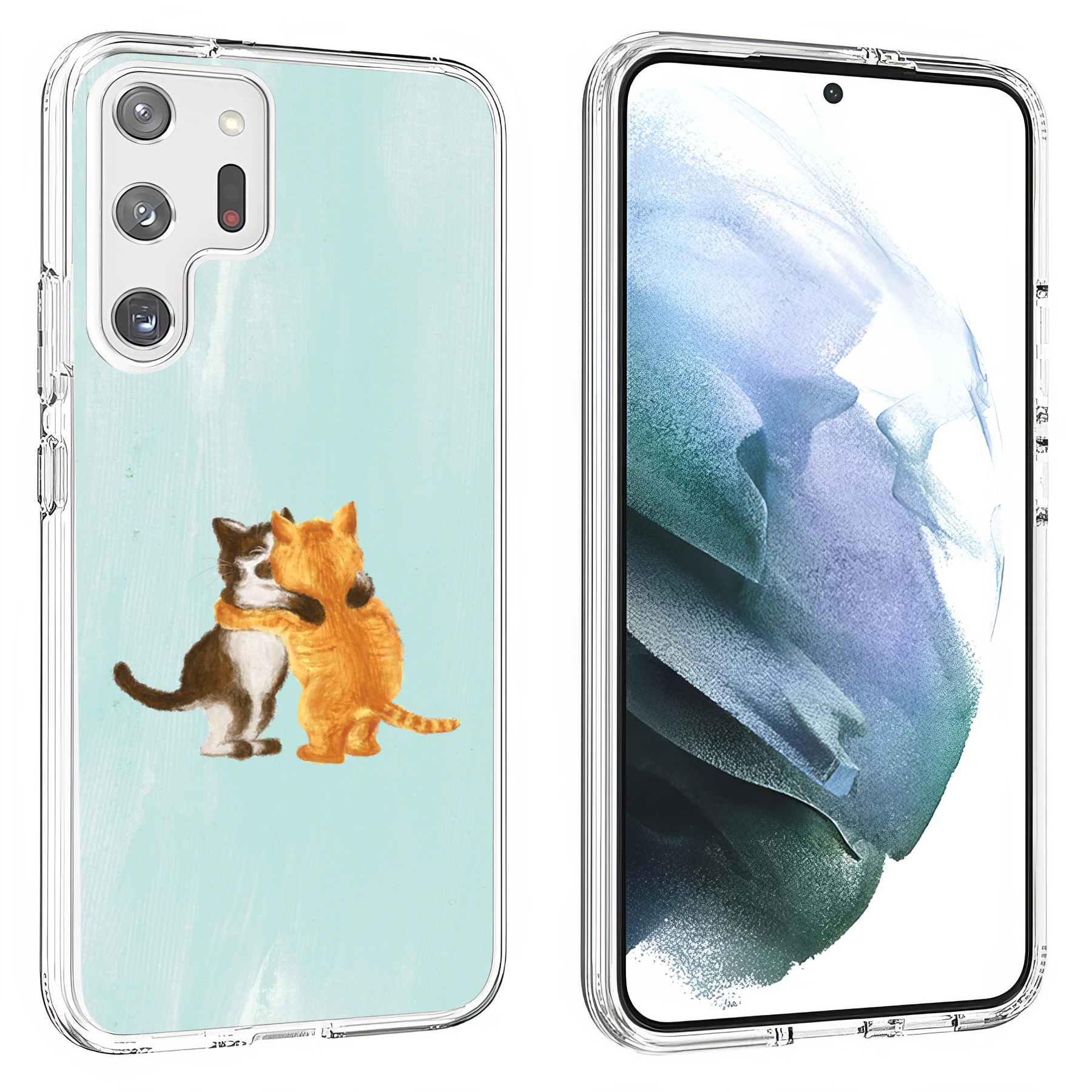 For Samsung Galaxy S (S25,S24,S23,S22,S21),Slim Cover,Meoww Print,USA - Picture 18 of 26