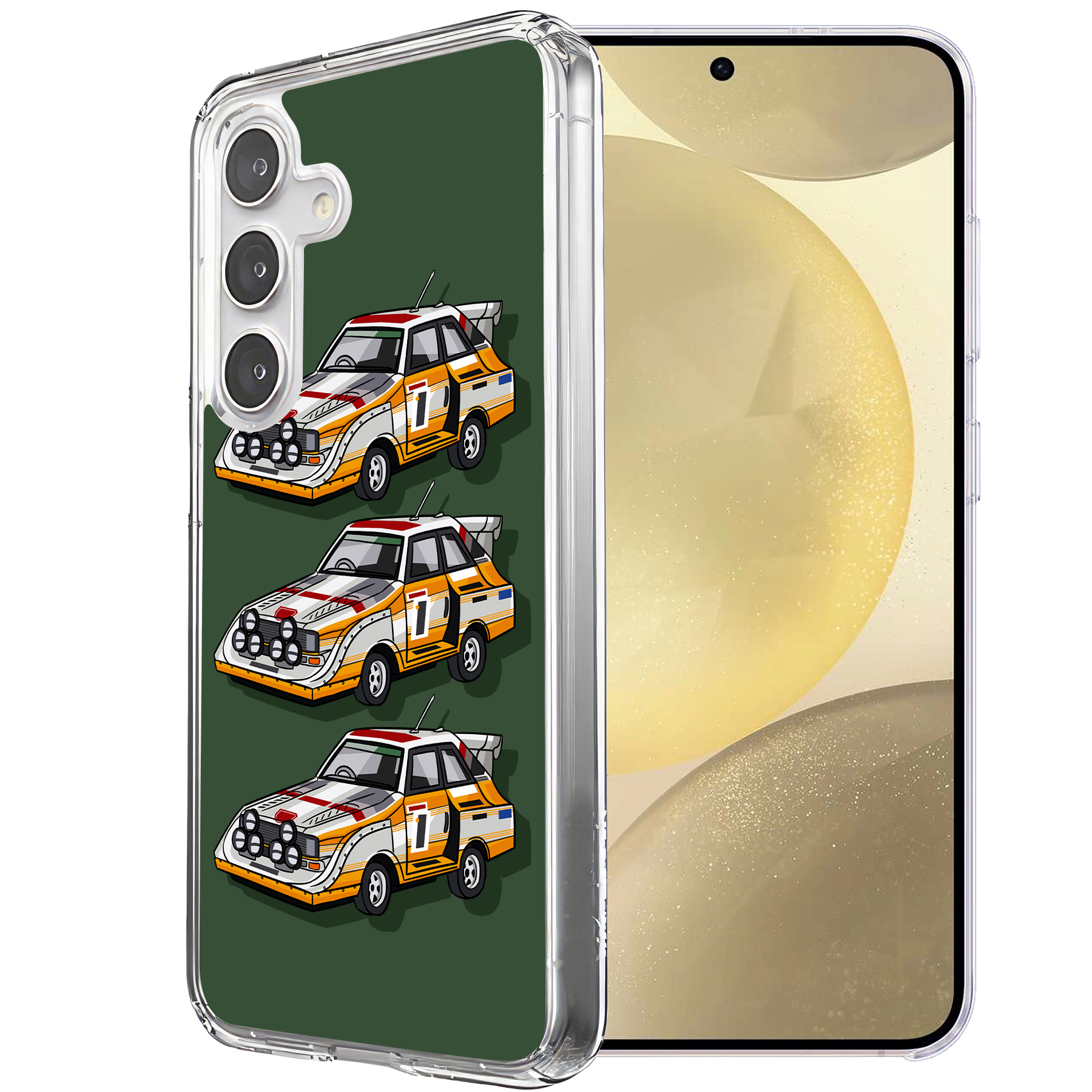 For Samsung Galaxy S (S25,S24,S23,S22,S21),Slim Cover,Audi Quattro Print,USA - Picture 20 of 26