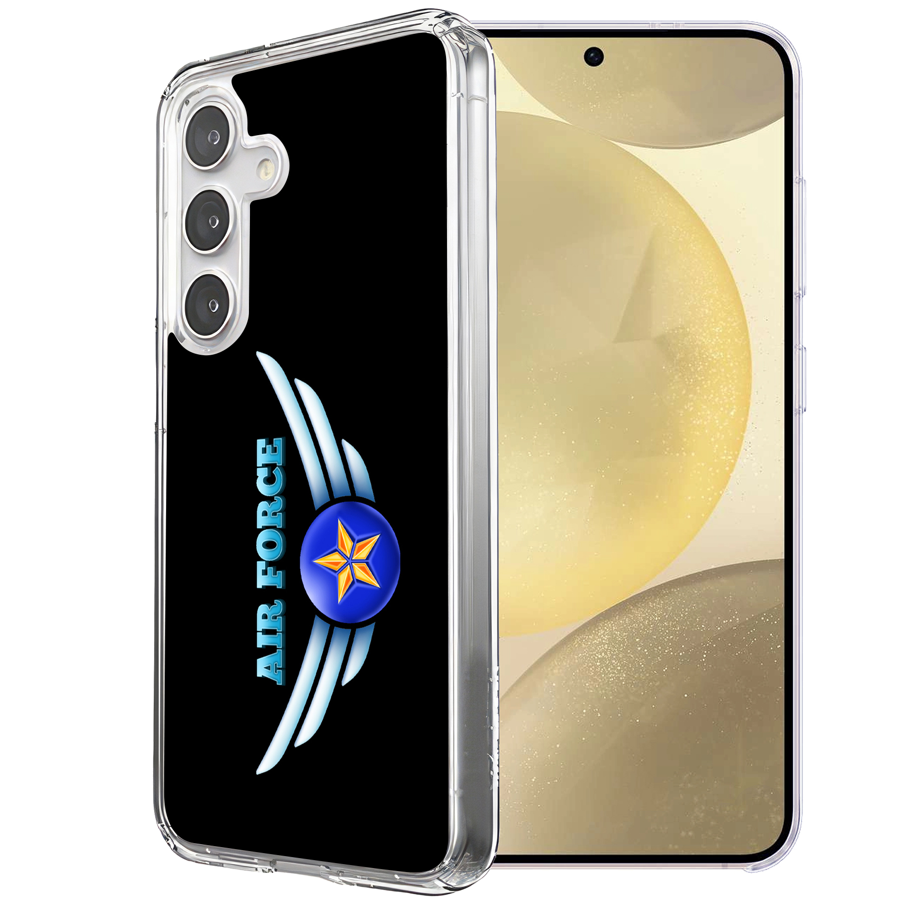 For Samsung Galaxy S (S25,S24,S23,S22,S21),Slim Cover,US Air Force 3 Print,USA - Picture 20 of 26