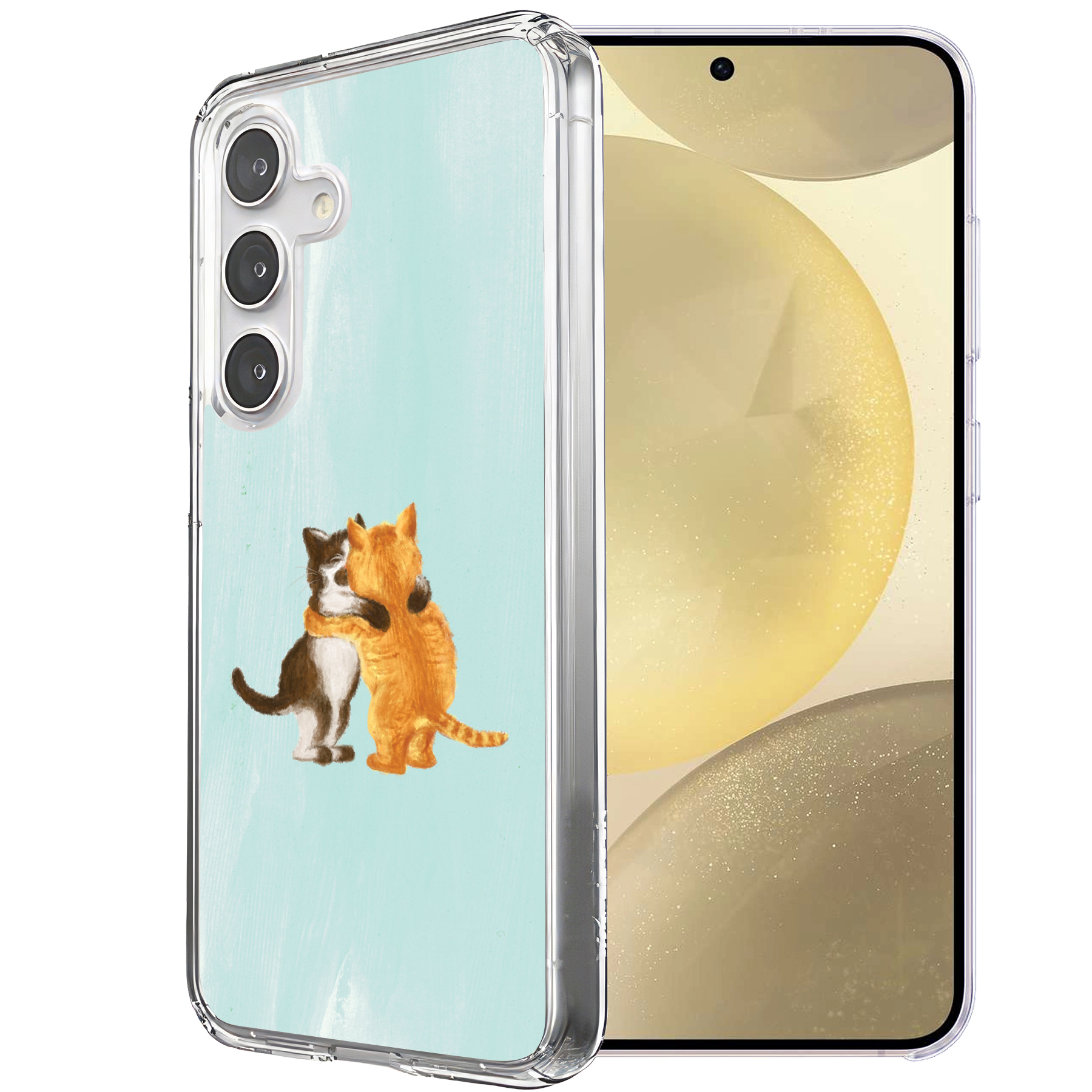 For Samsung Galaxy S (S25,S24,S23,S22,S21),Slim Cover,Meoww Print,USA - Picture 20 of 26