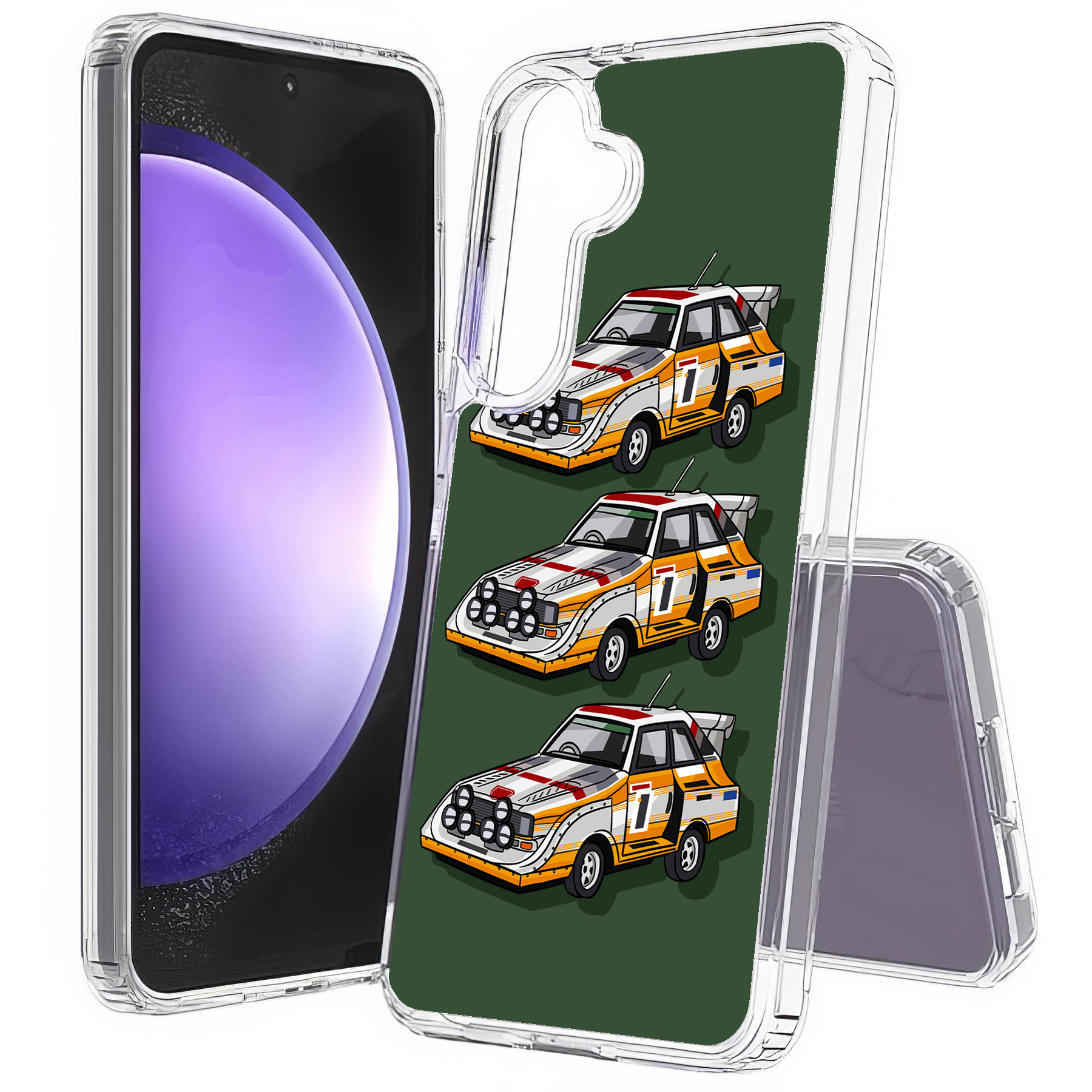 For Samsung Galaxy S (S25,S24,S23,S22,S21),Slim Cover,Audi Quattro Print,USA - Picture 23 of 26